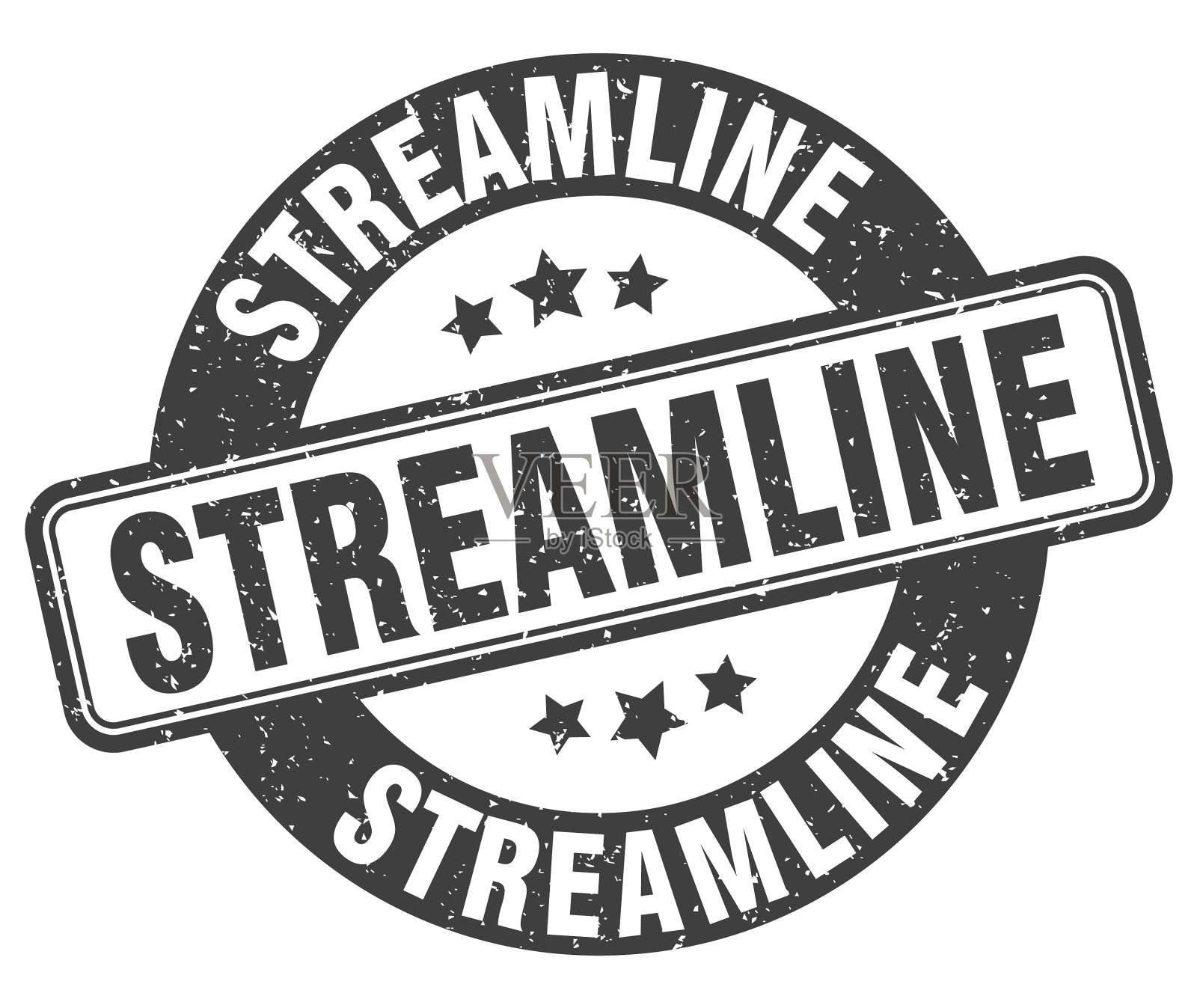 流线型邮票流线型标签圆垃圾插画图片素材