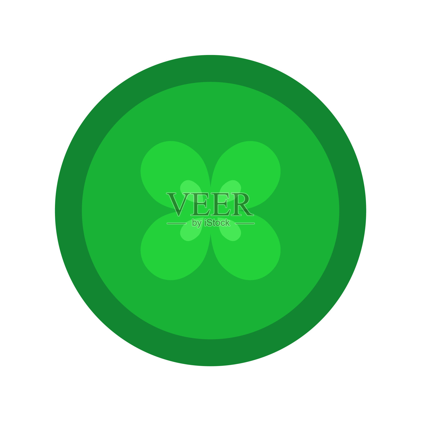 黄瓜切片俯视图插画图片素材