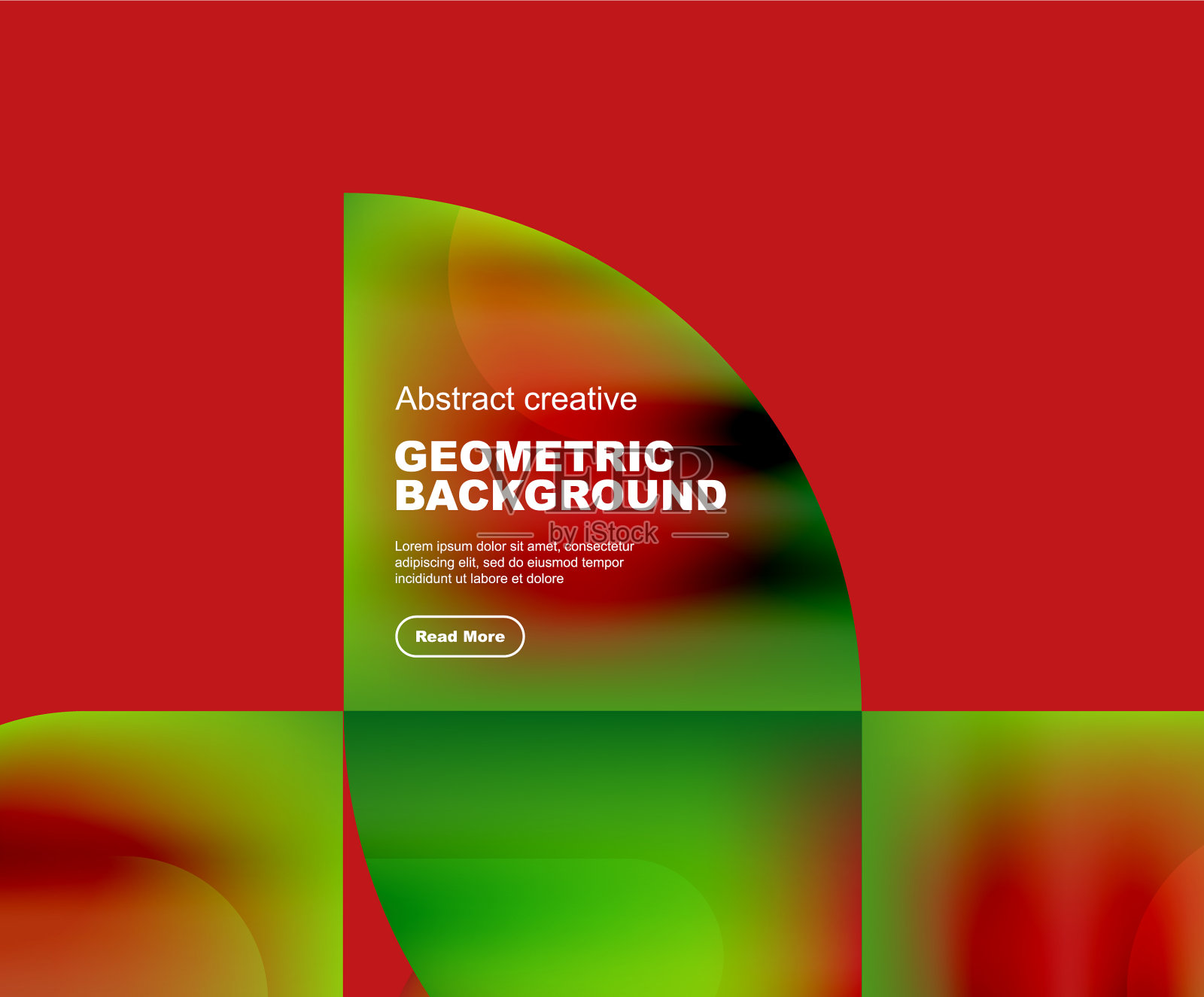 圆三角形和圆正方形组成插画图片素材