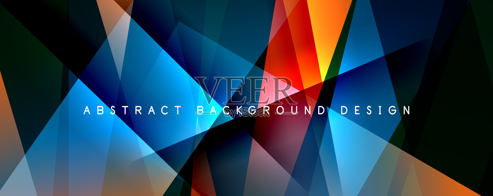 碎玻璃背景效果万花筒插画图片素材