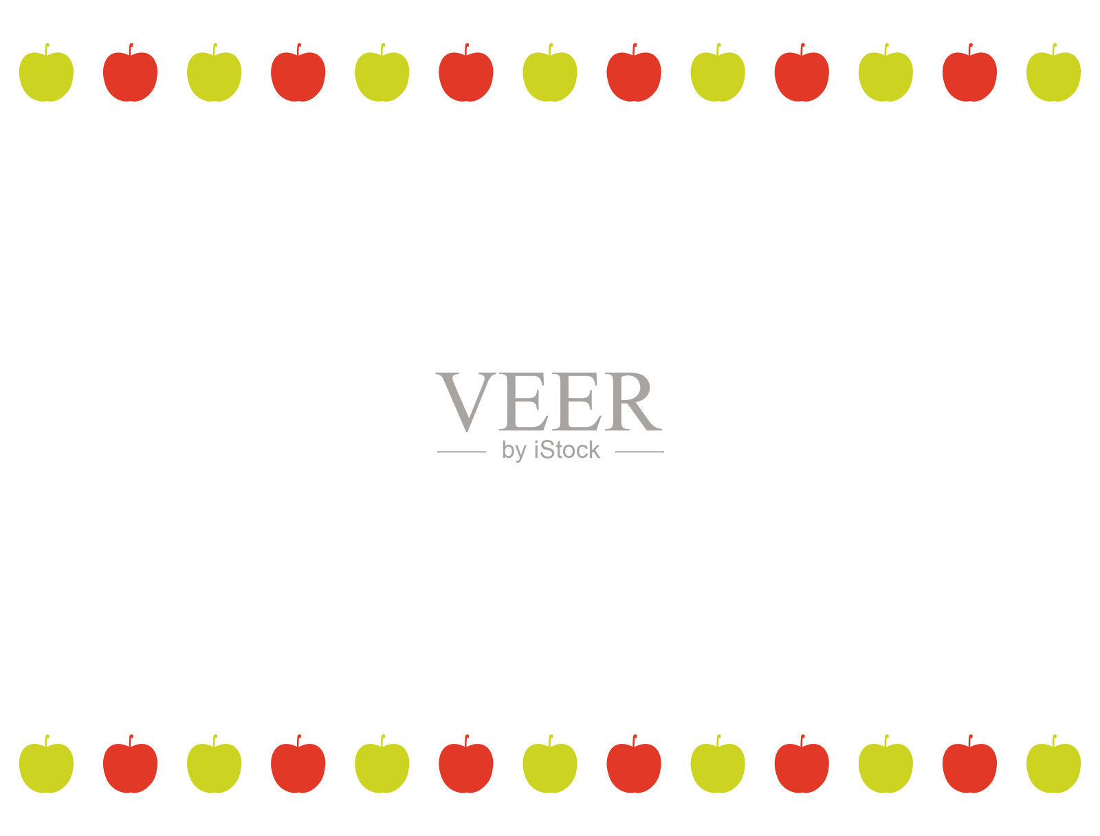 苹果线卡插画图片素材