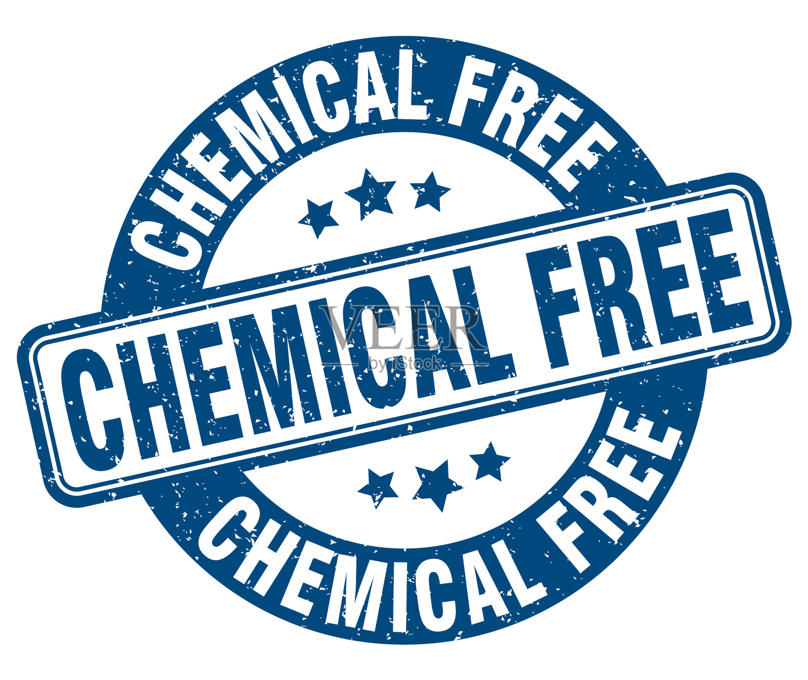 不含化学品印章不含化学品标签圆插画图片素材