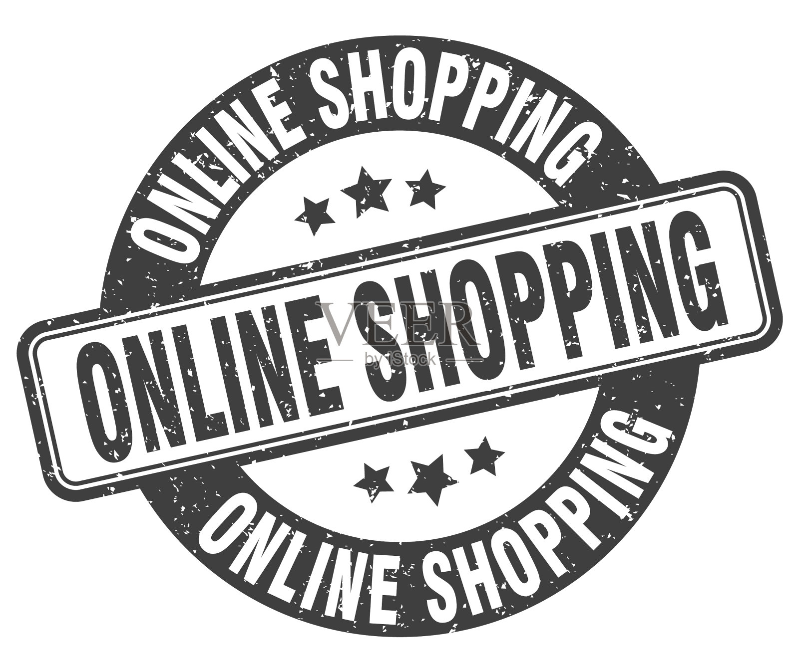 网上购物邮票网上购物标签轮插画图片素材