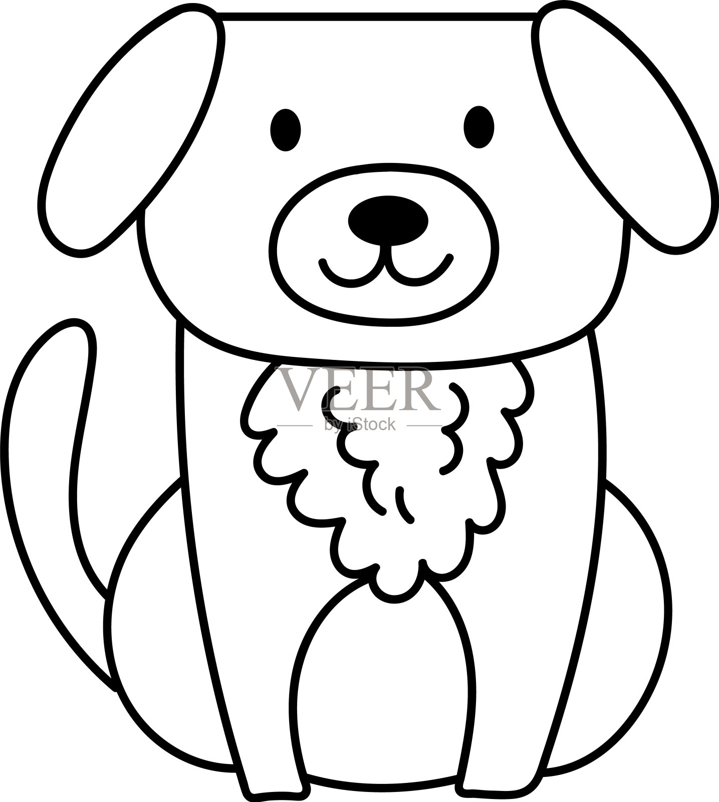 animals_bundle_coloring_line_set插画图片素材