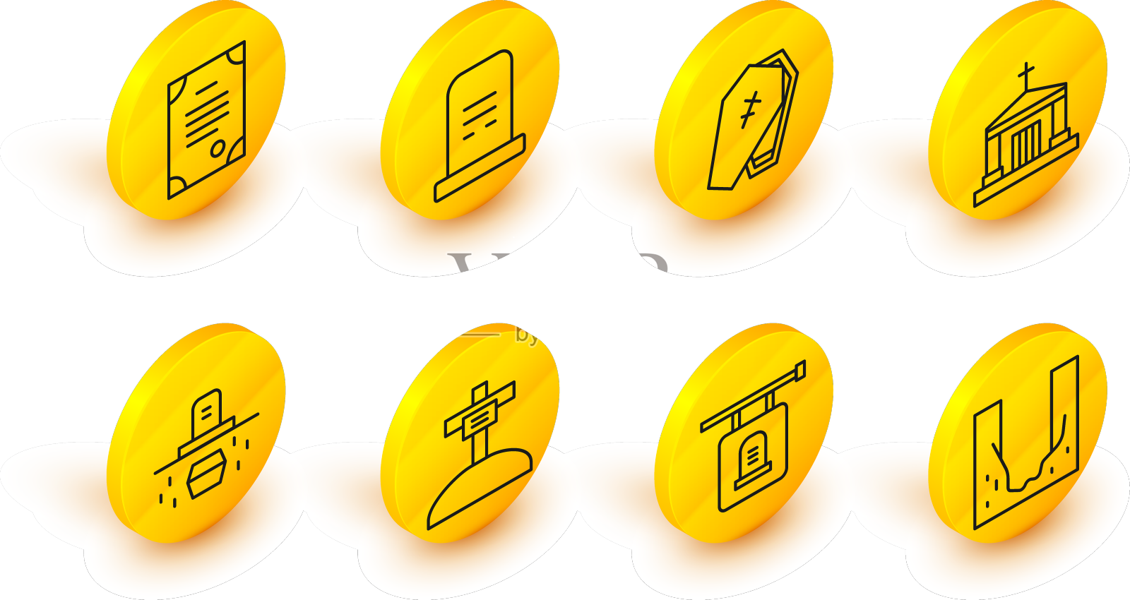 设行墓地挖墓孔招牌设计元素图片