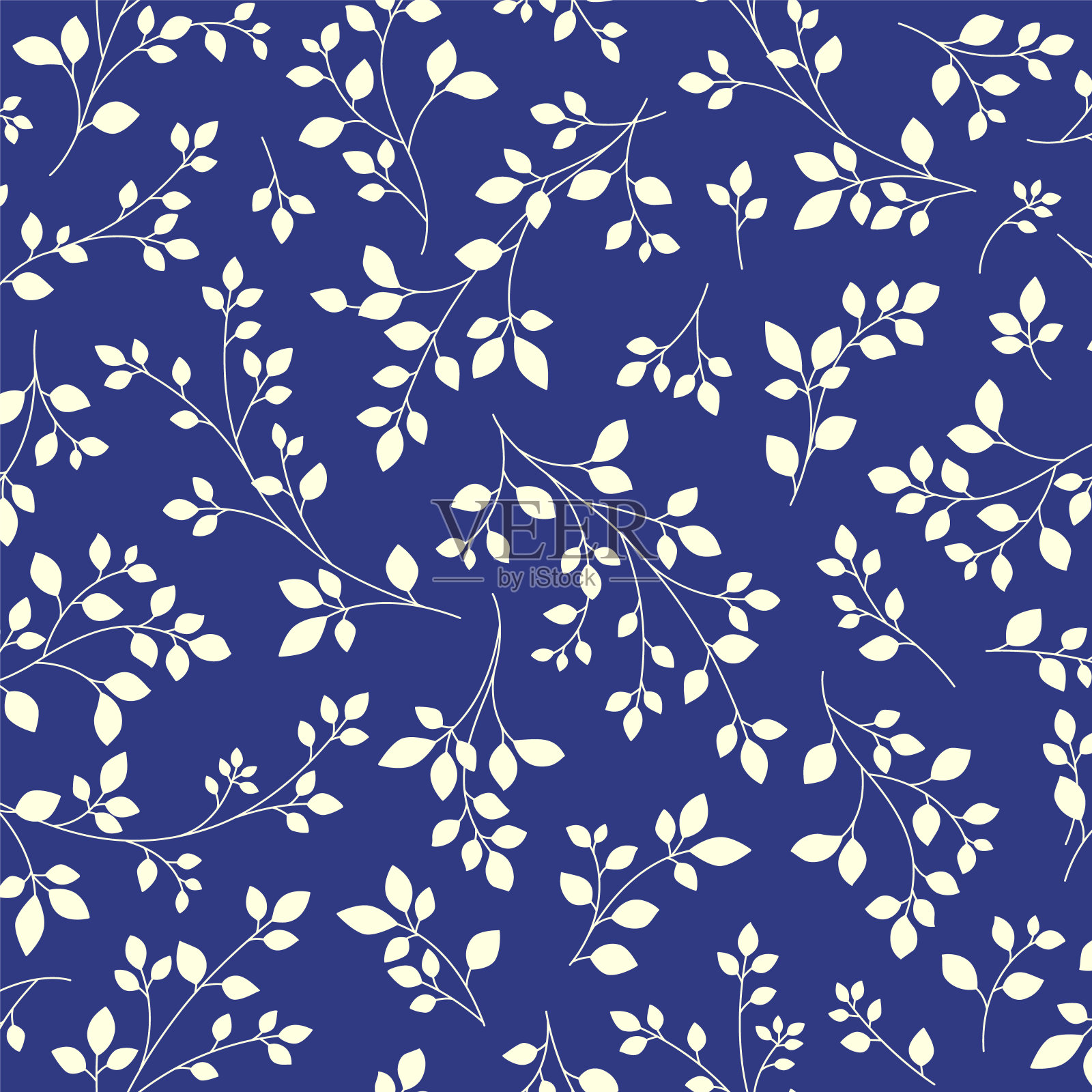 无缝图案和美丽的植物非常适合纺织品，插画图片素材