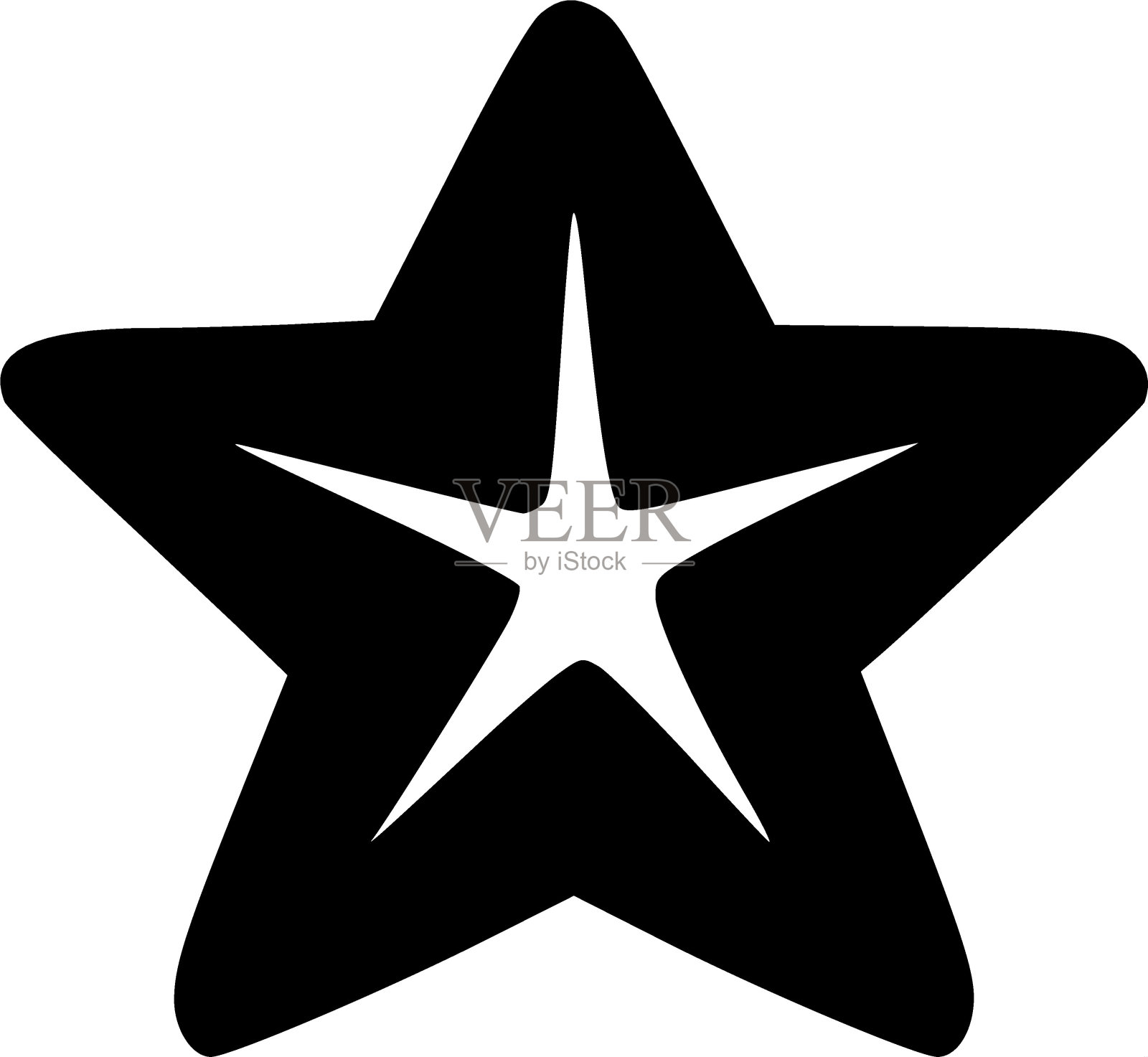 星形图标矢量符号设计说明插画图片素材