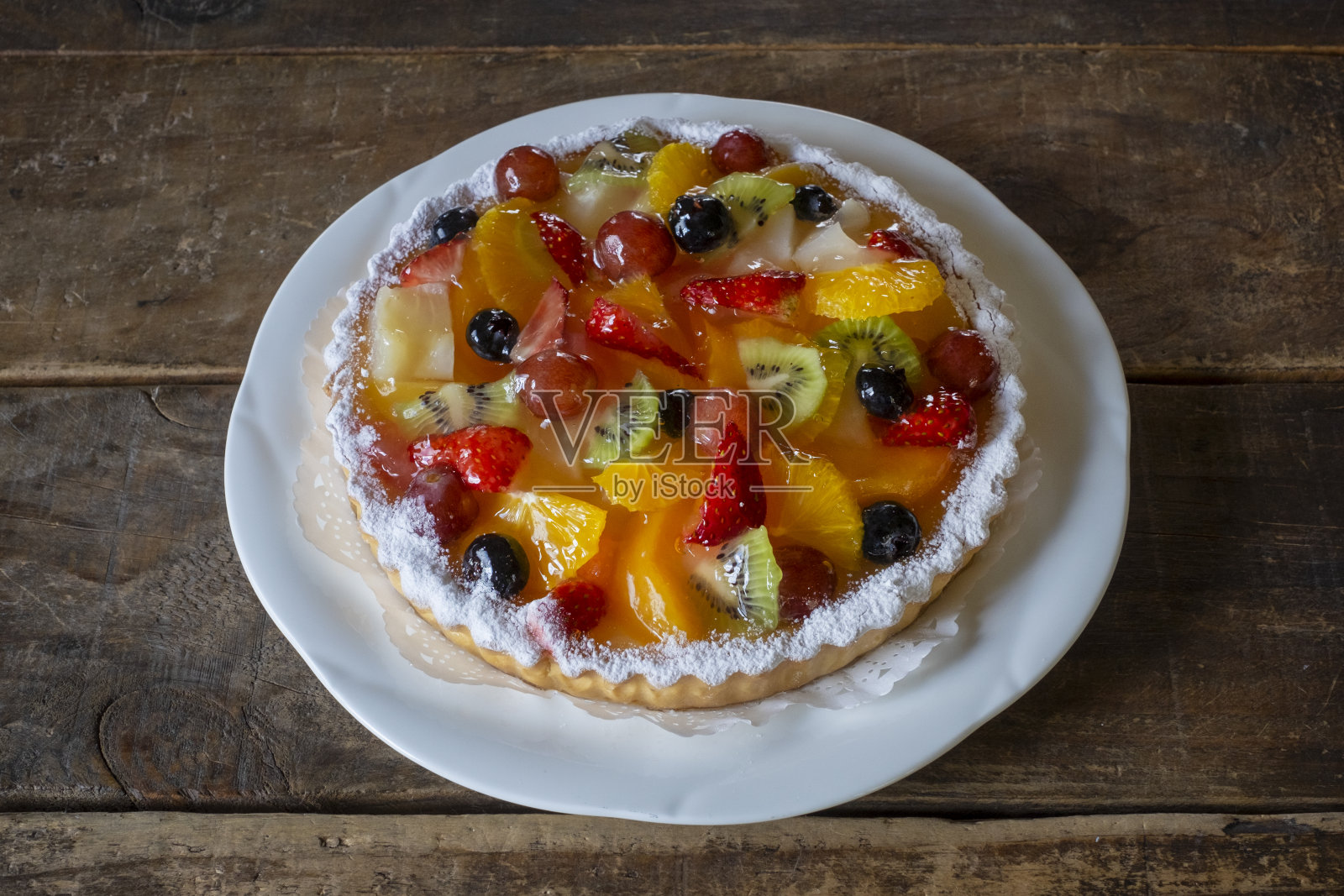 水果馅饼。照片摄影图片