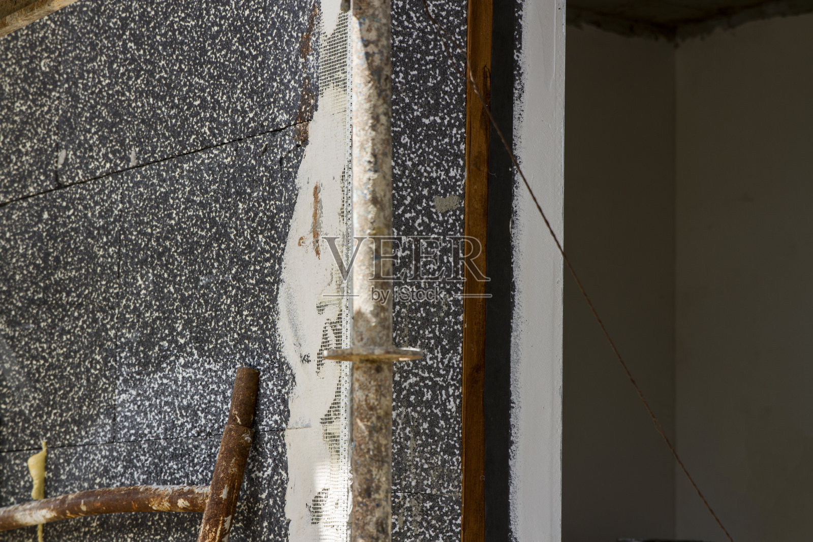 使用网格角轮廓在保温细节照片摄影图片