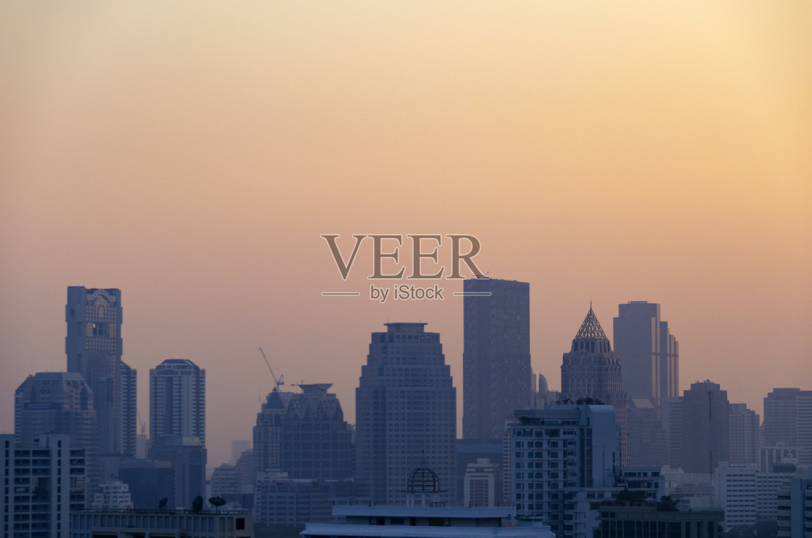 曼谷的日落照片摄影图片