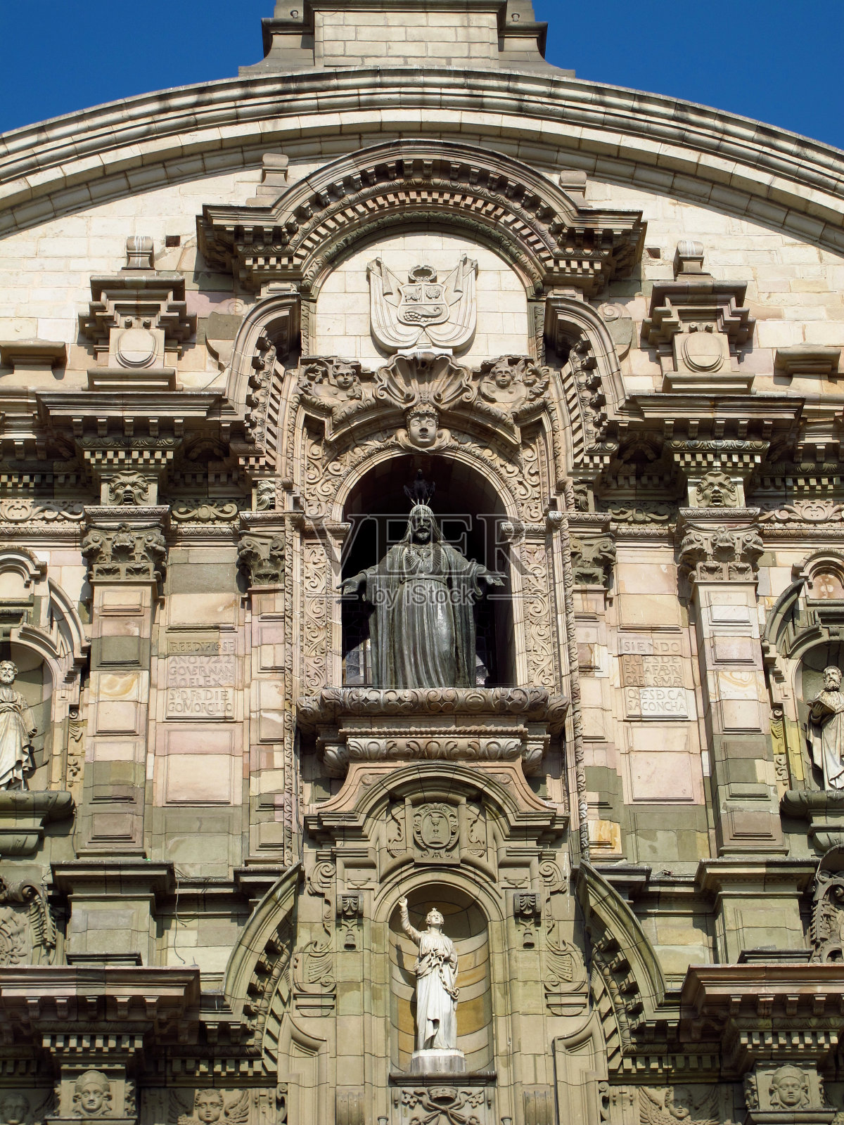 圣多明各大教堂，秘鲁利马市的教堂照片摄影图片