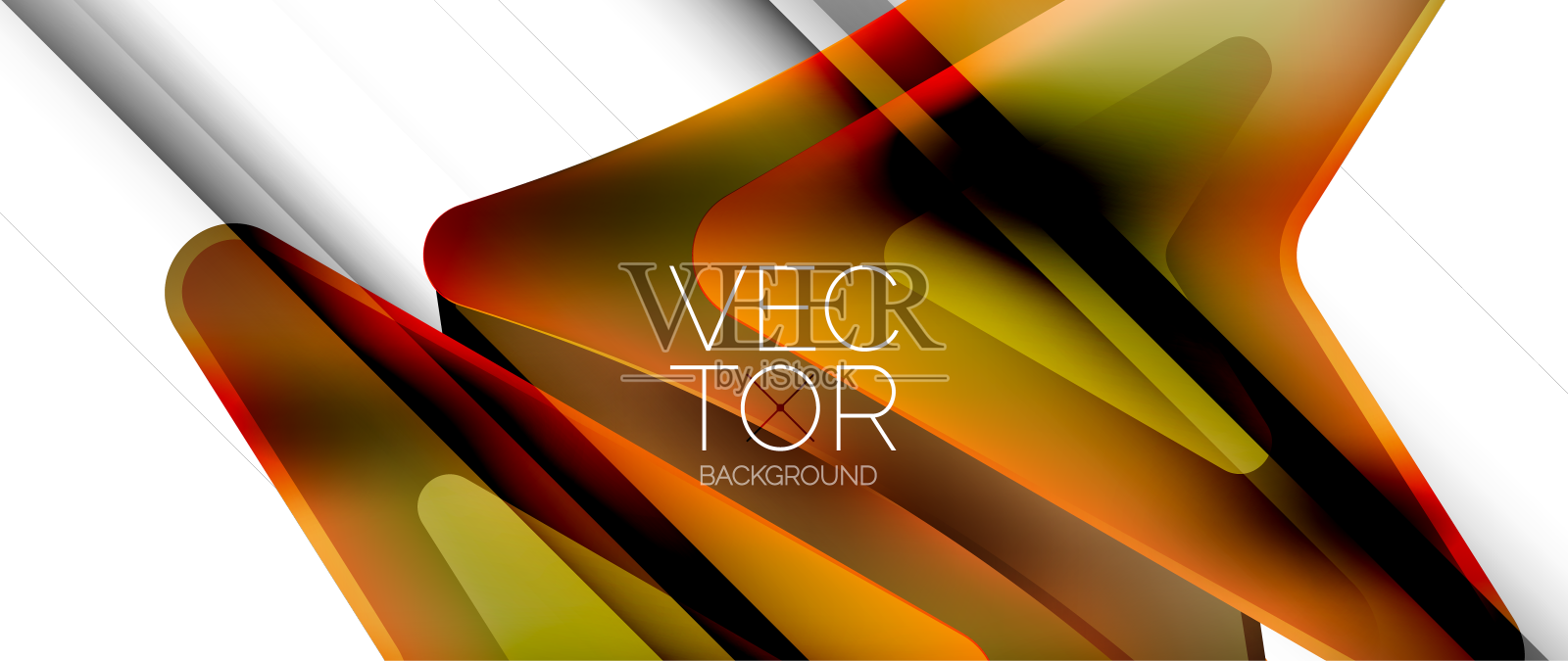 流体梯度箭头抽象的充满活力的箭头设计元素图片