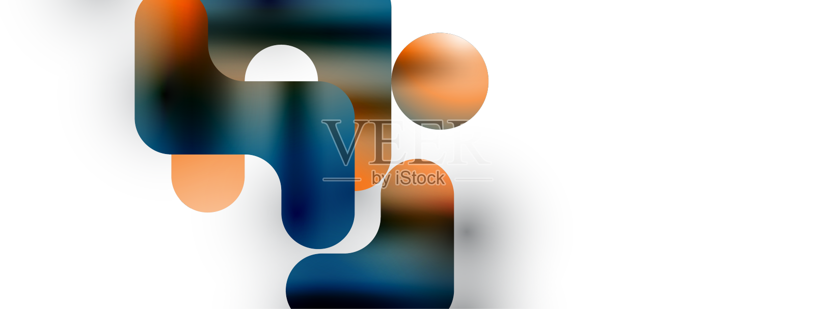 梯度几何极简的线条和融合设计元素图片