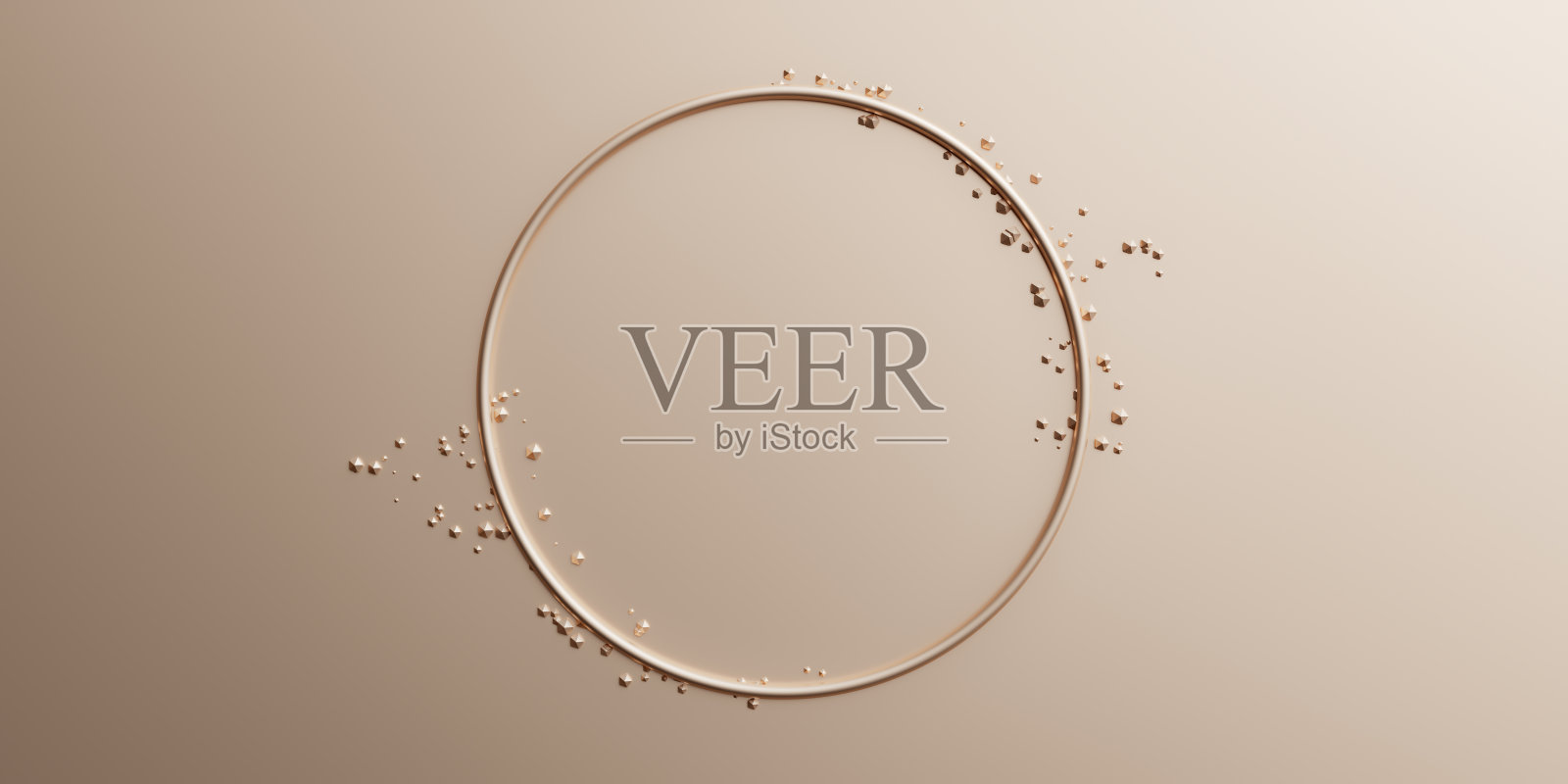 最小的圆圈框架背景复制空间，3d渲染照片摄影图片