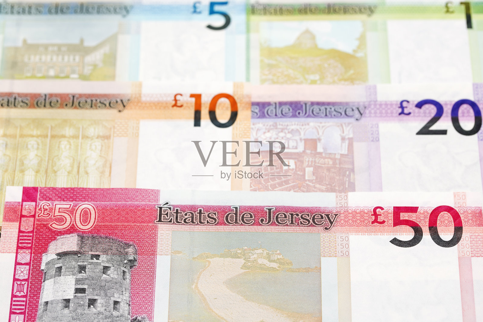 泽西钱，商业背景照片摄影图片