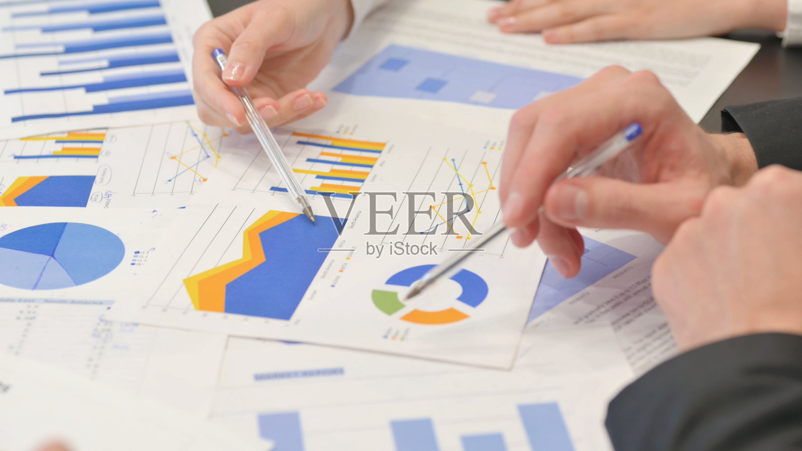 办公室文书工作的特写照片摄影图片