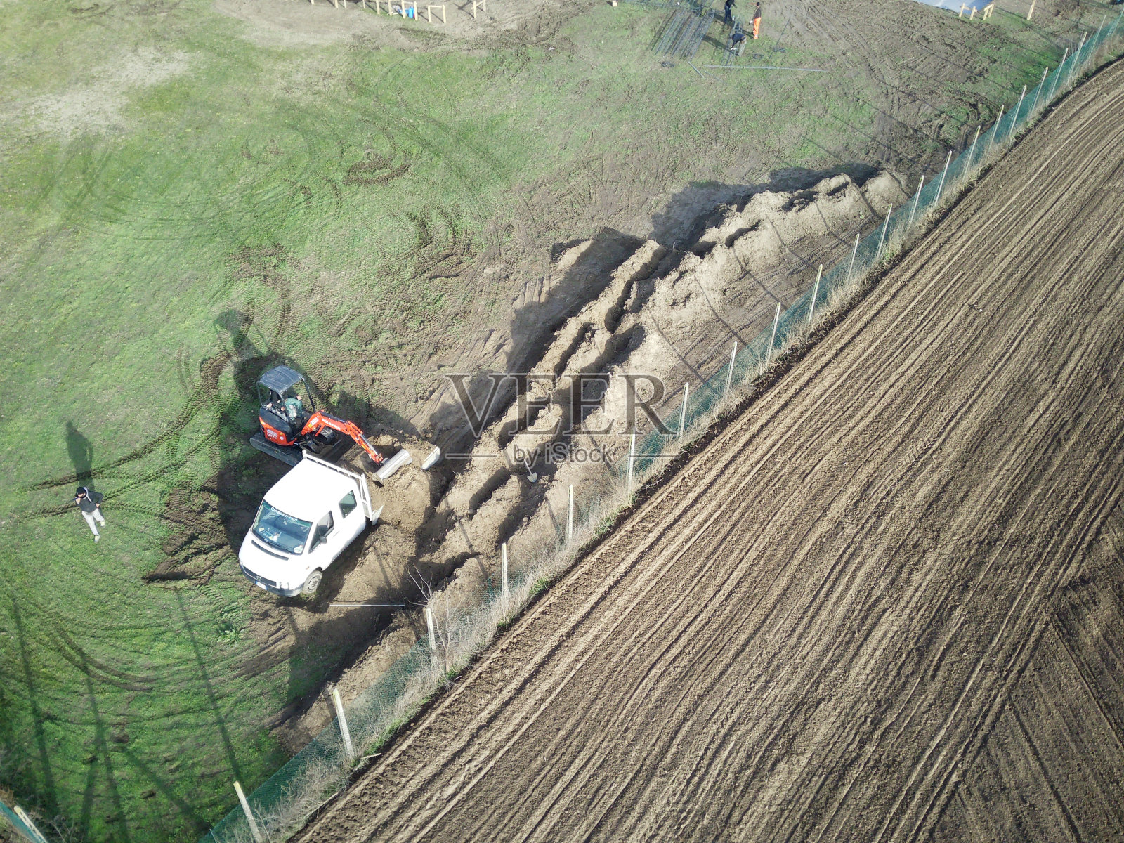 基坑工程照片摄影图片