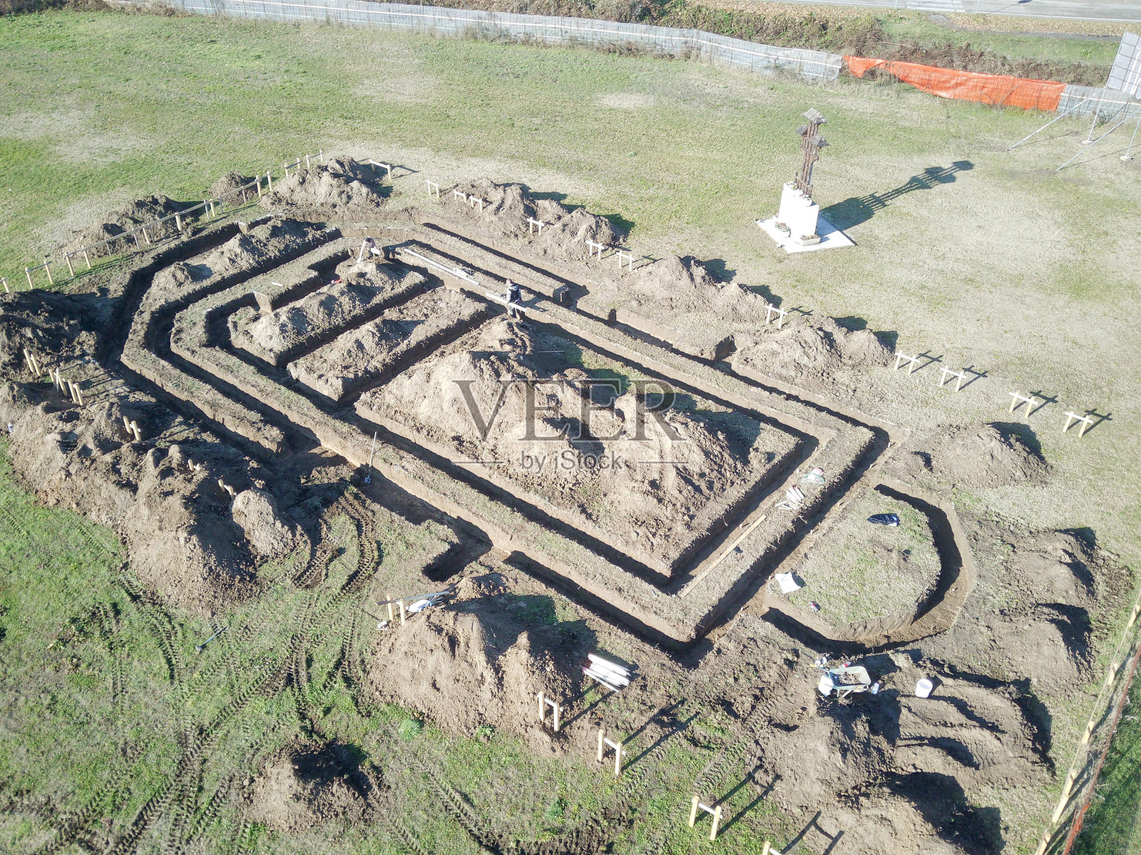 基坑工程照片摄影图片