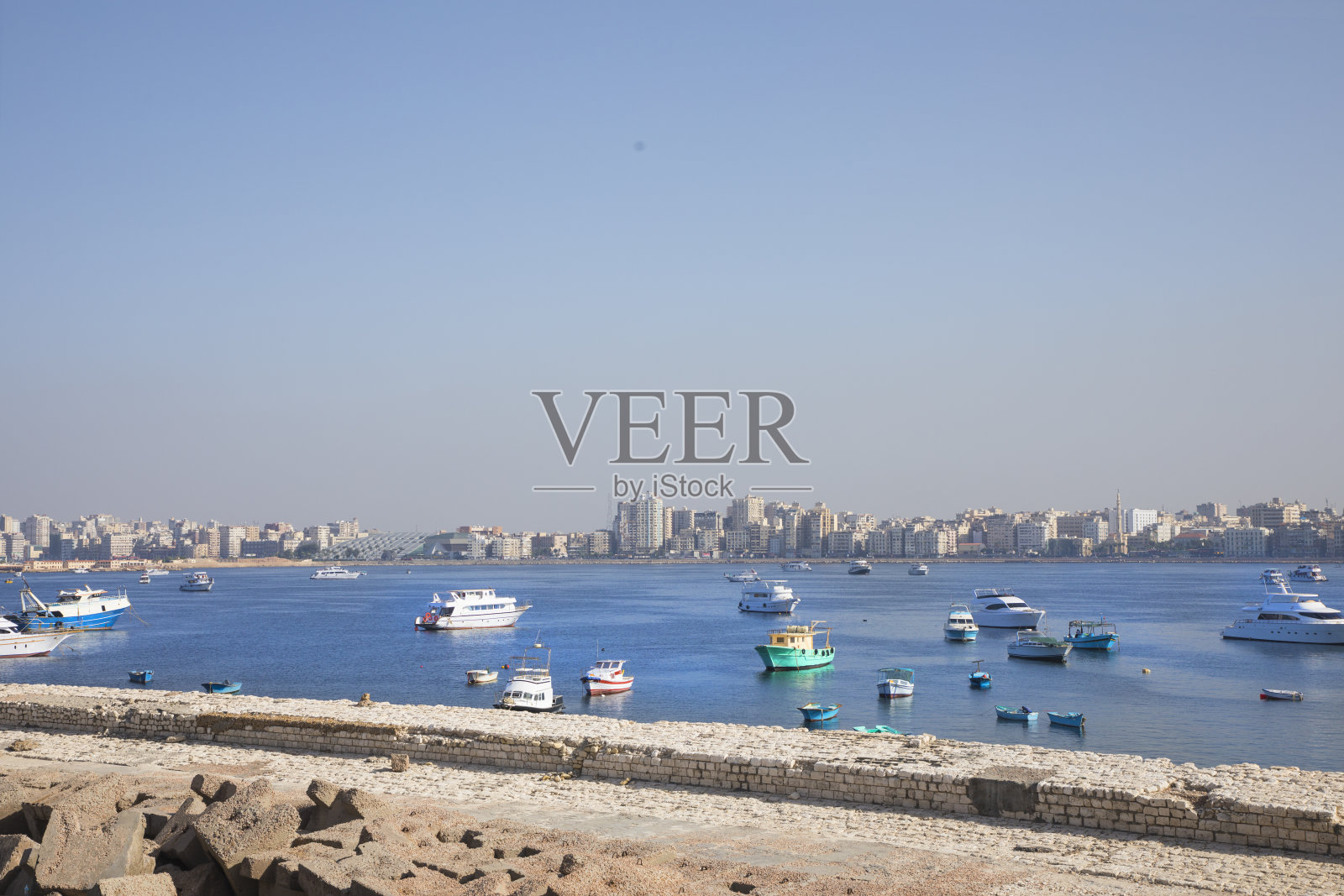 亚历山大老城美丽海景照片摄影图片