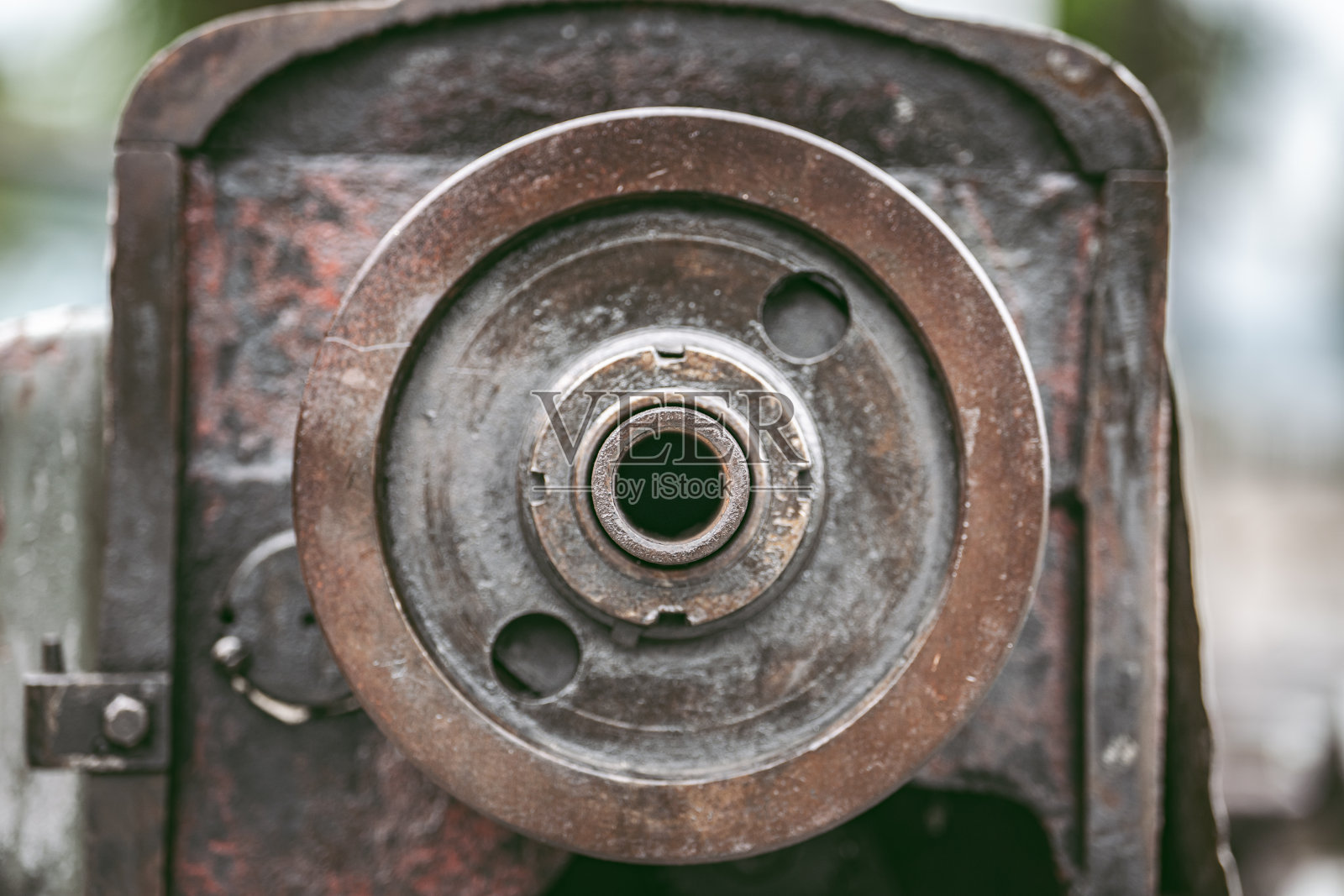 接近细节的苏联风格的旧机器照片摄影图片