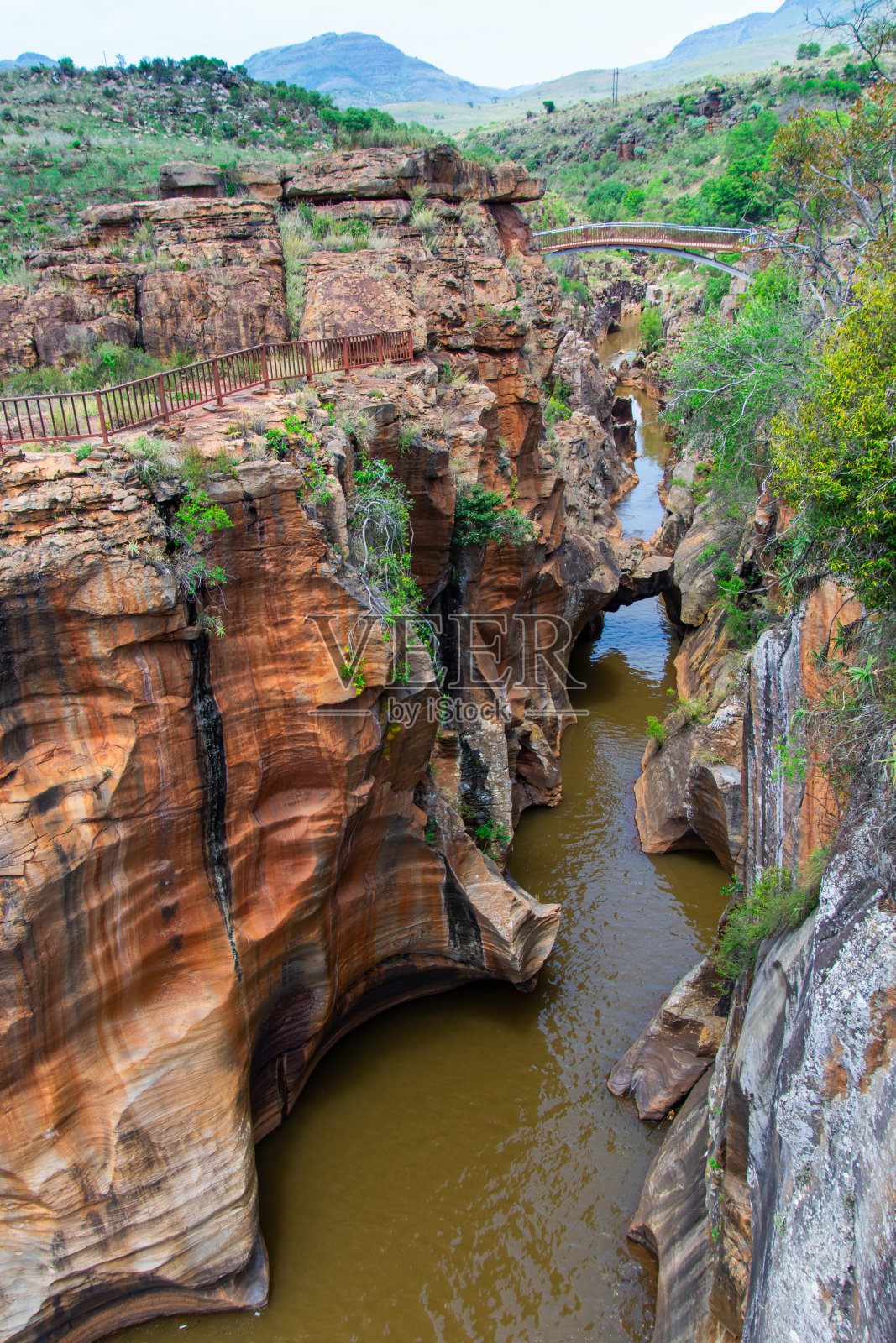 南非布莱德峡谷，在一个叫坑洞的地方照片摄影图片