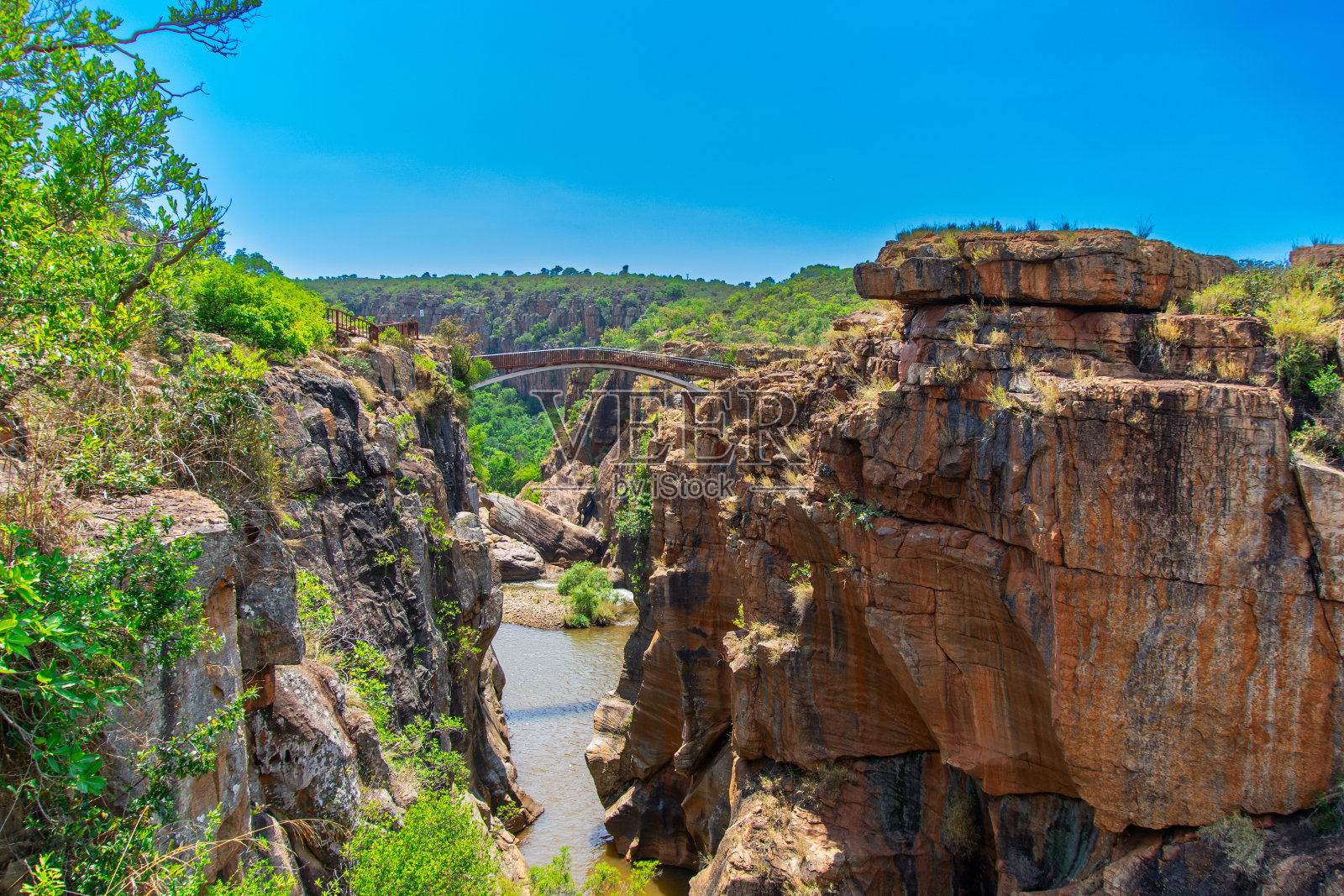 南非布莱德峡谷，在一个叫坑洞的地方照片摄影图片