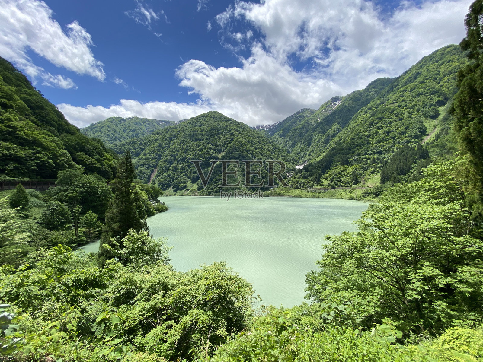 日本谷地，淡绿时节照片摄影图片