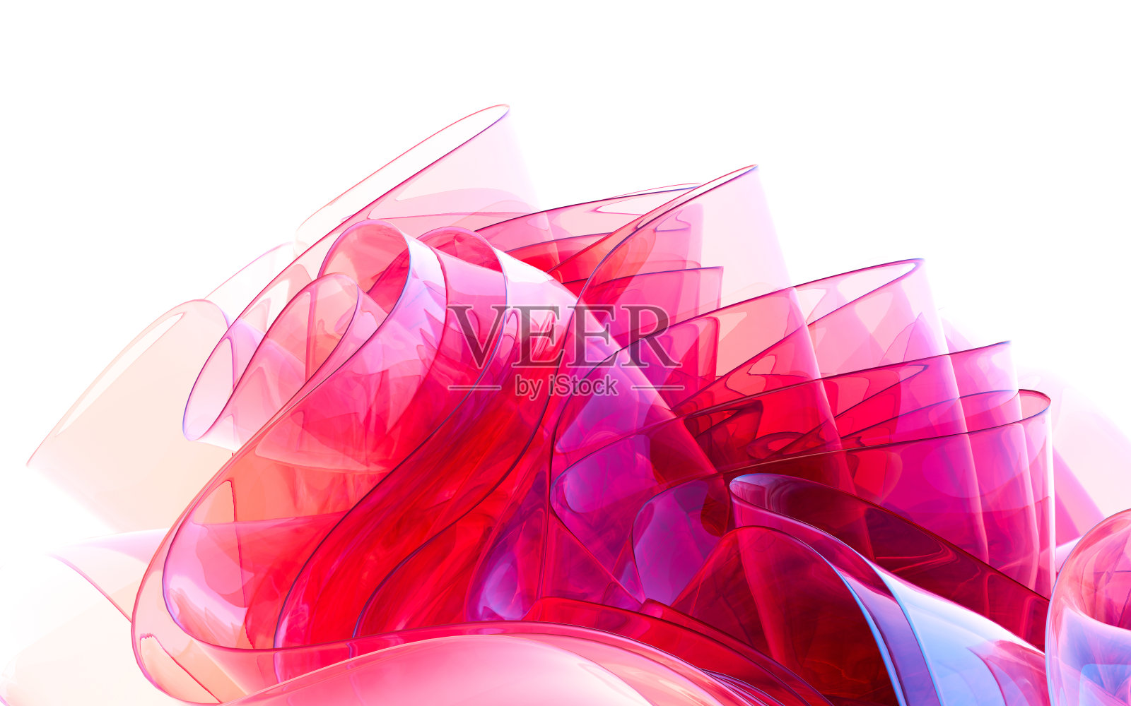 抽象渐变玻璃背景，3d渲染。照片摄影图片