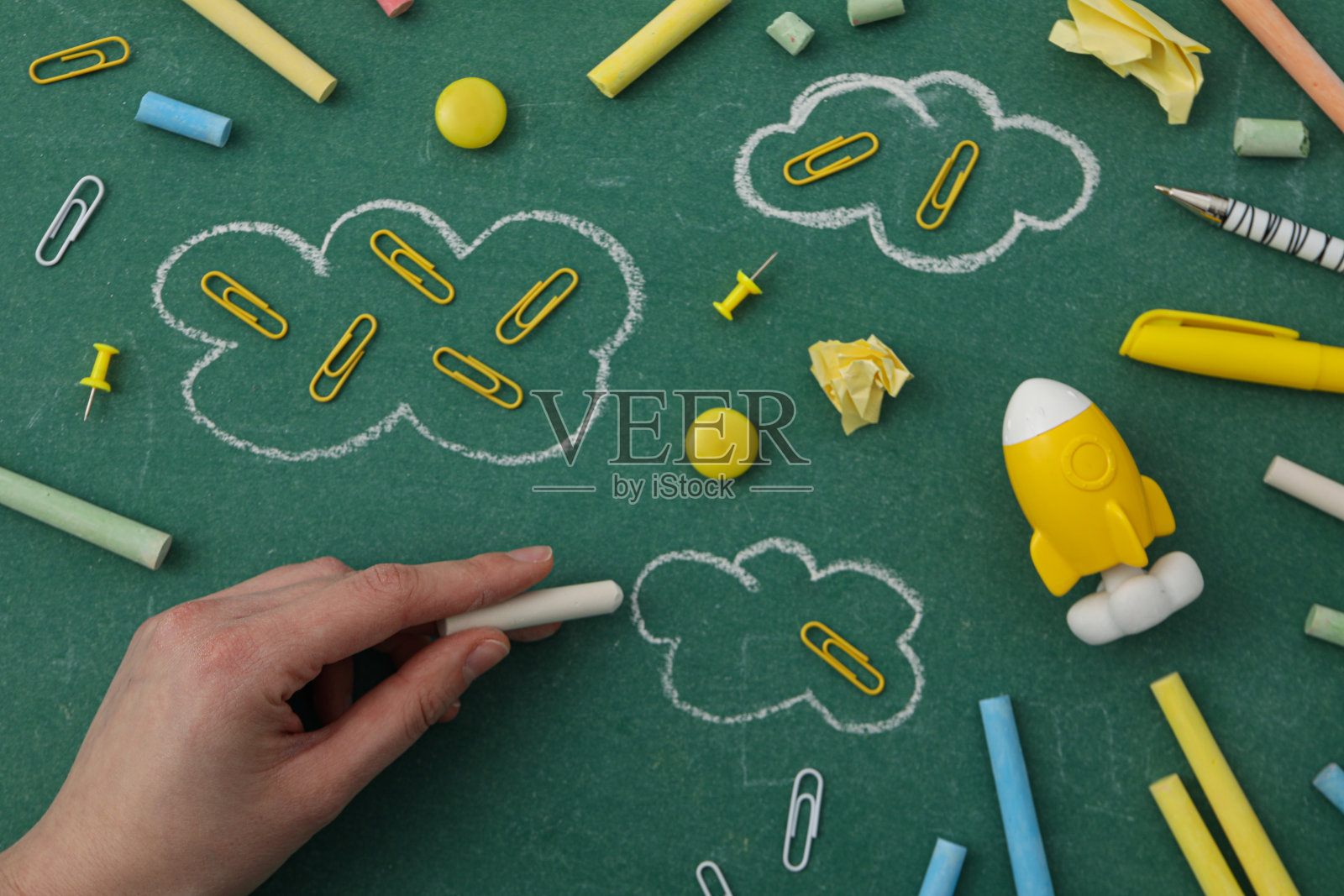 学校与黑板教育的概念照片摄影图片