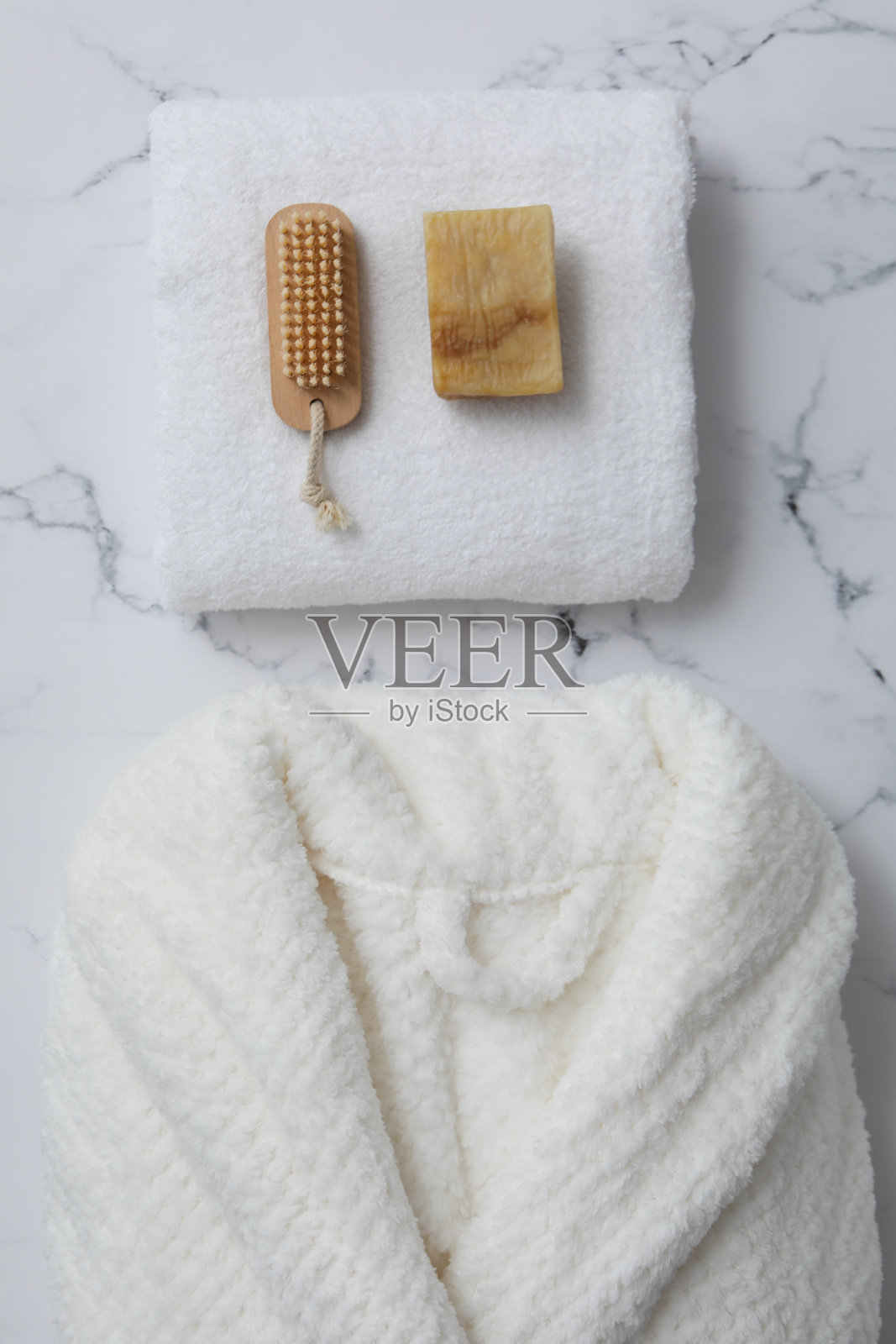 洗浴配件及用品，与浴袍组成照片摄影图片
