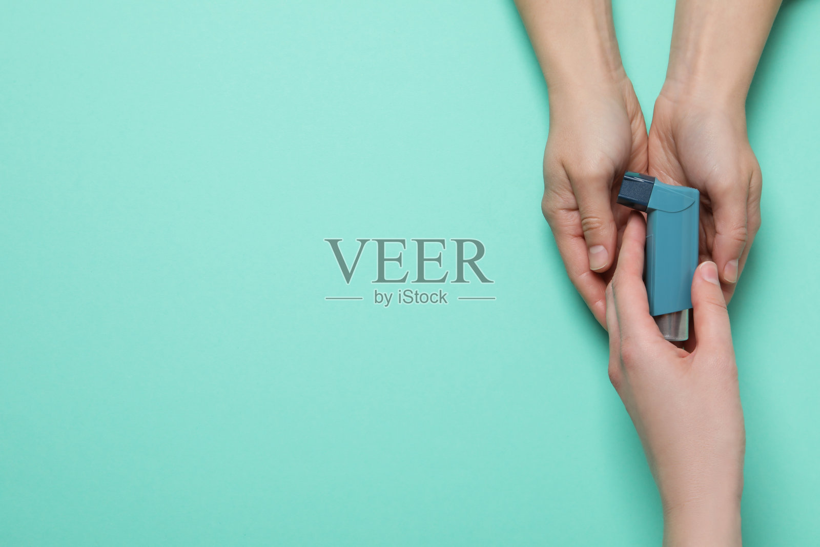 不同疾病的概念——哮喘，肺部疾病照片摄影图片