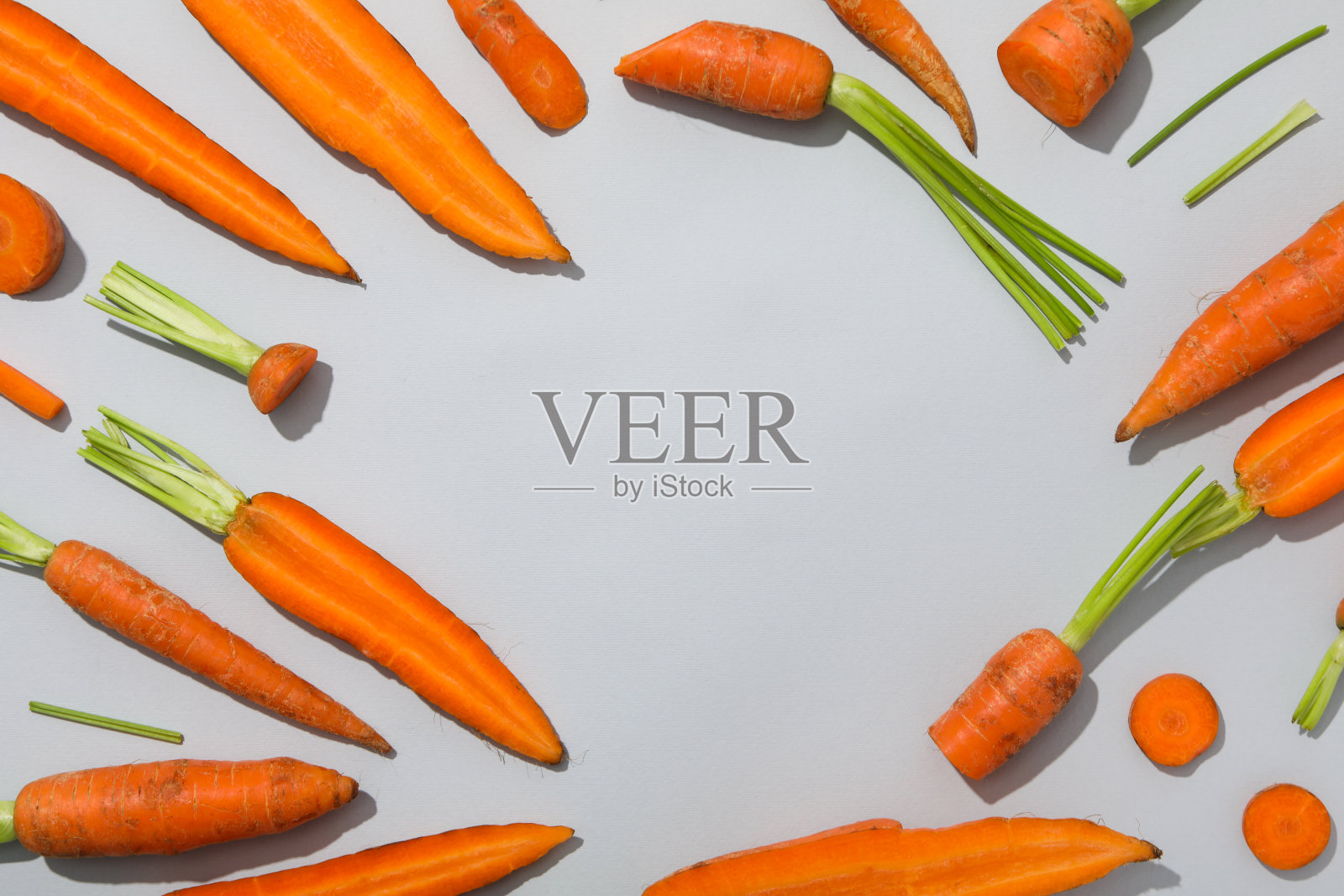 新鲜的胡萝卜，收获的概念，文字的空间照片摄影图片