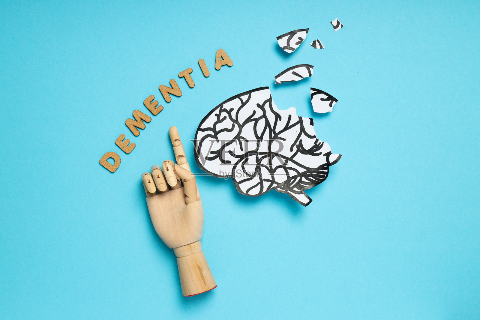 痴呆和帕金森病，多动症，作文为头部疾病的主题照片摄影图片