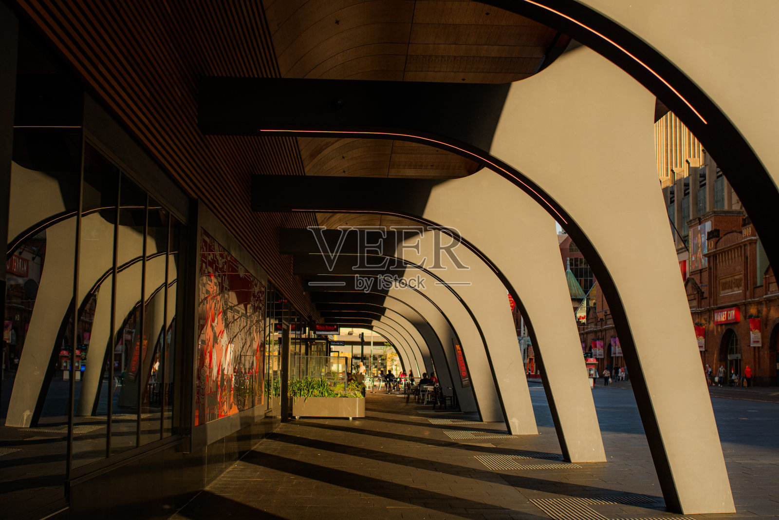 悉尼干草市场的拱门照片摄影图片