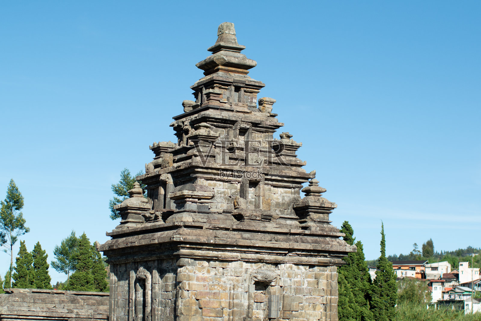 印尼中爪哇岛迪昂高原的阿尔诸那寺群照片摄影图片