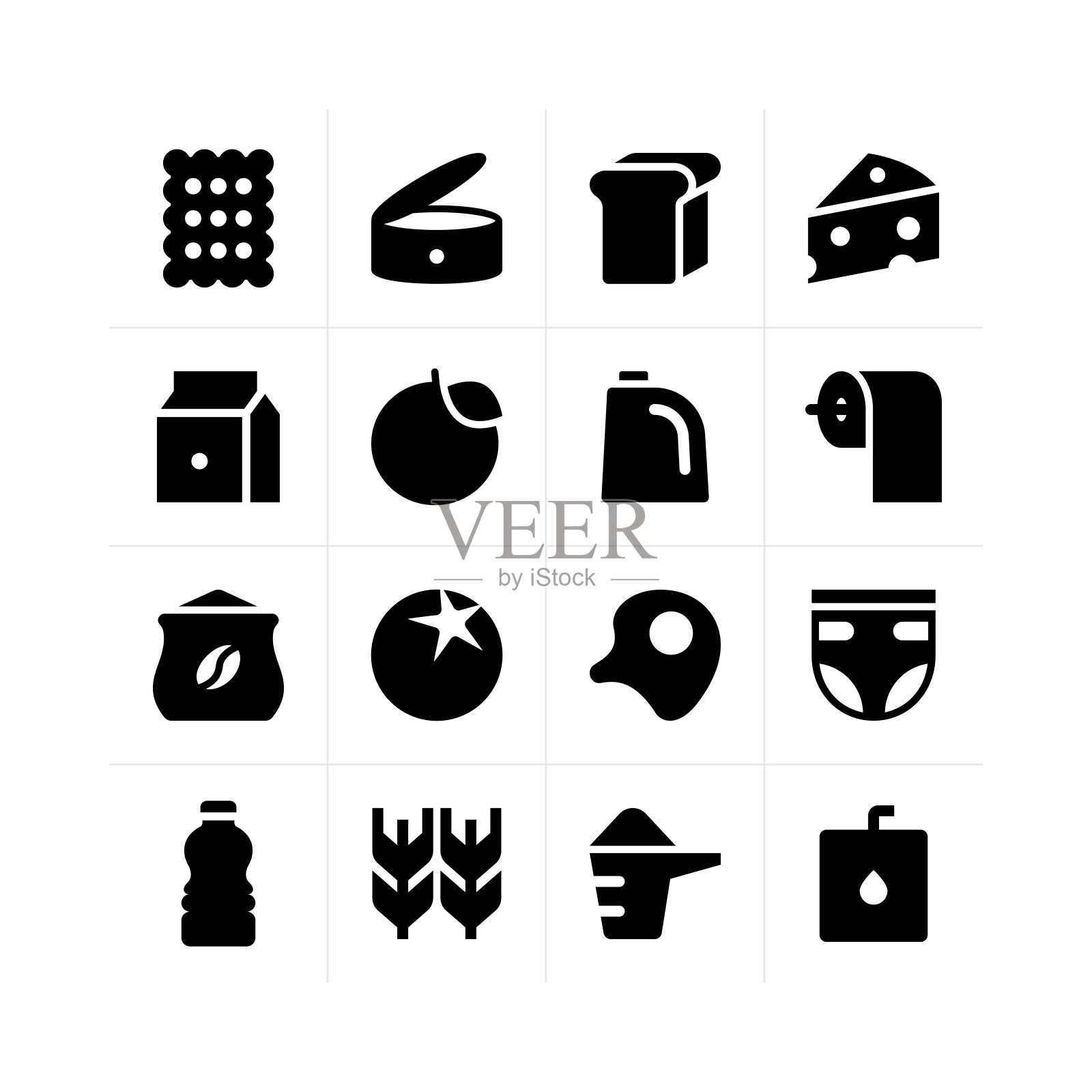 杂货店的图标插画图片素材