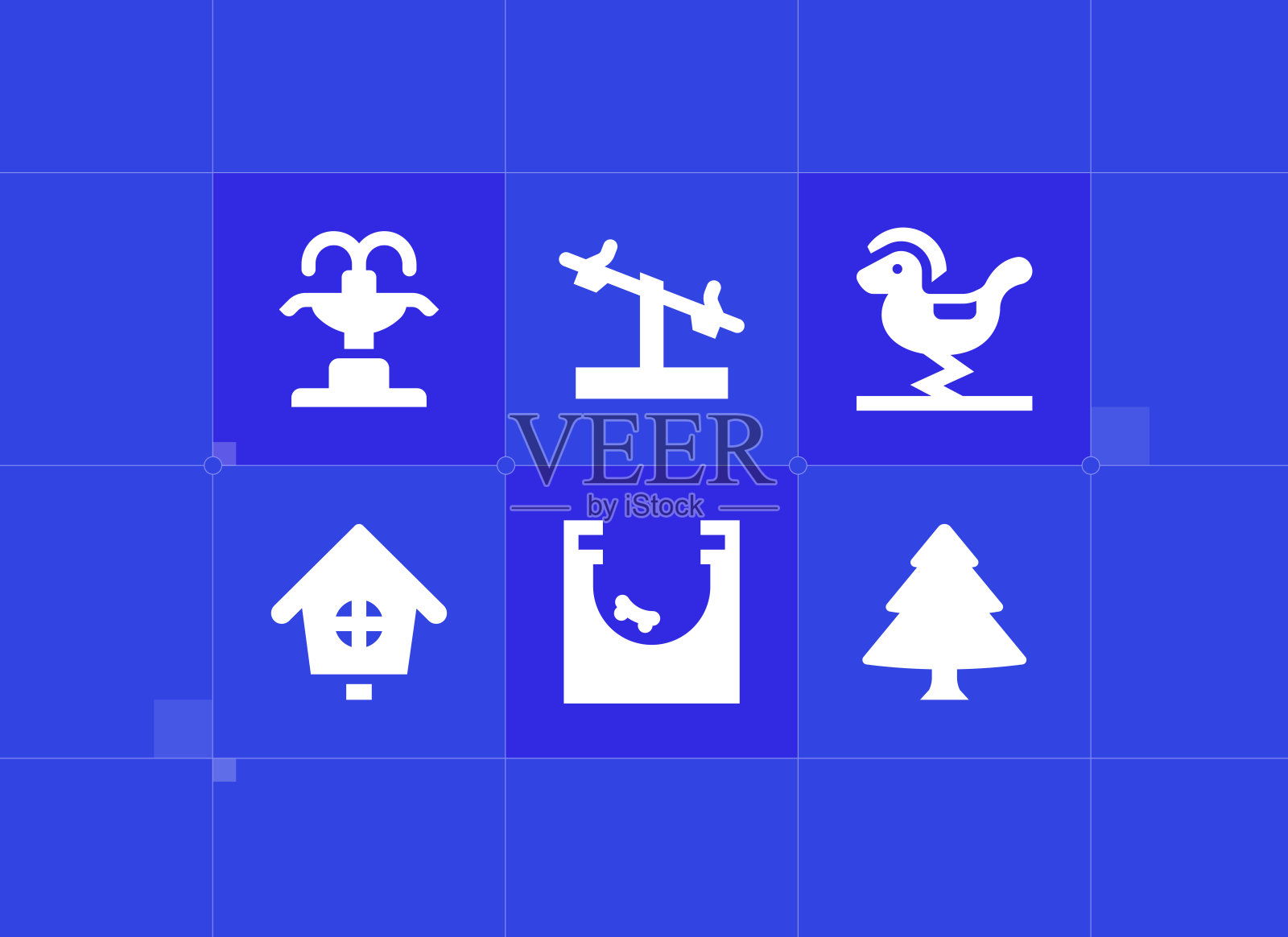 公园的图标插画图片素材