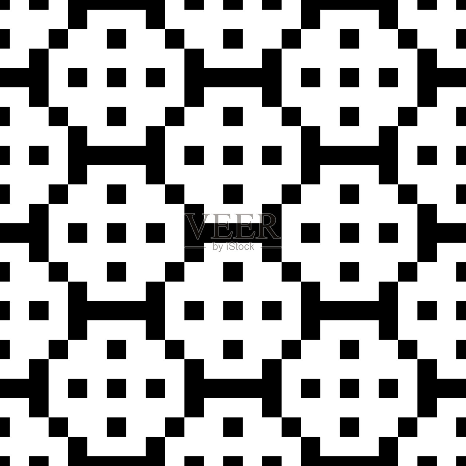 方块、格子、数字装饰。无缝模式。民间壁纸。几何背景。部落的主题。种族背景。纺织品印花，抽象插图。几何华丽。人种的向量。插画图片素材