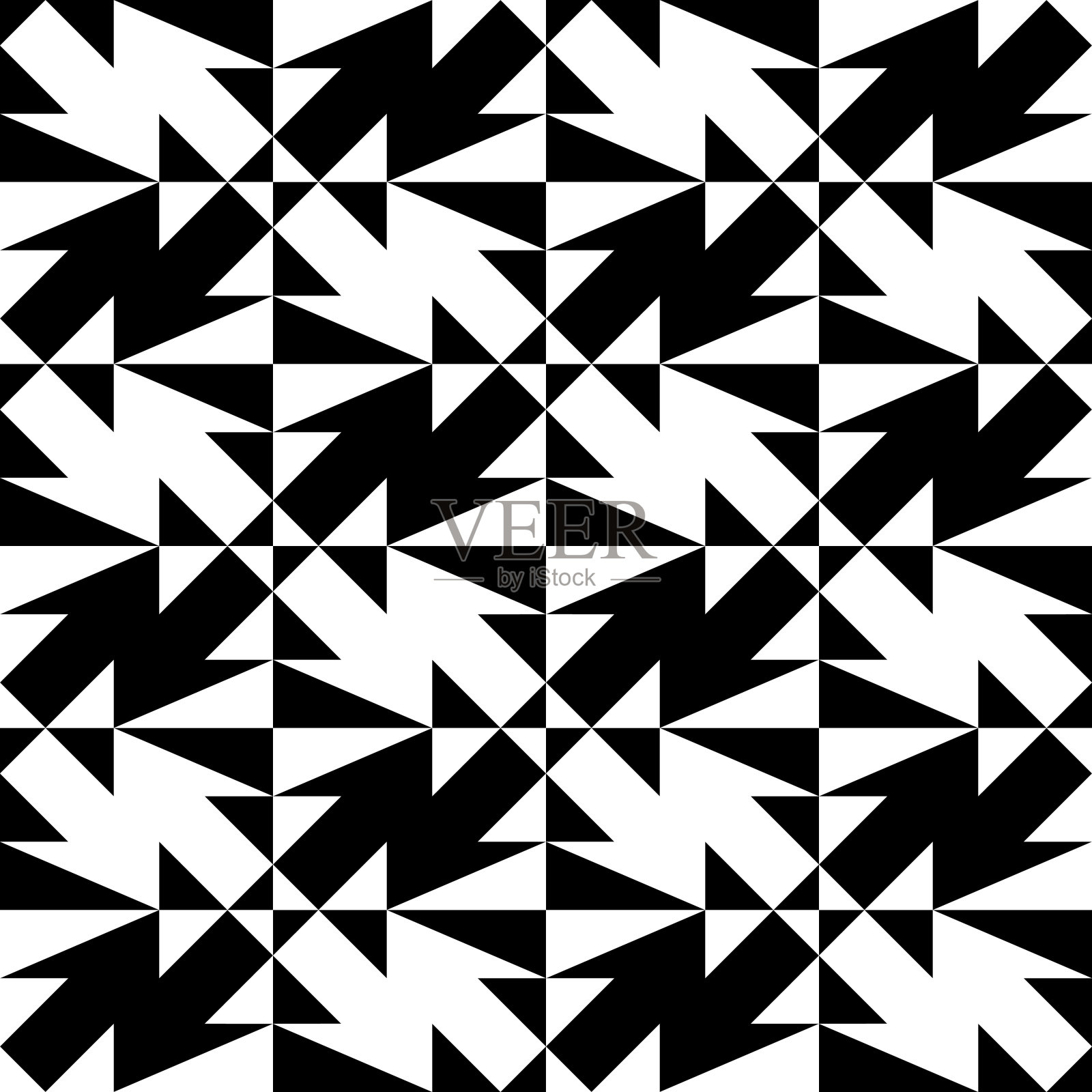 三角形、人物装饰。无缝模式。几何背景。部落的主题。几何华丽。种族背景。民间壁纸。纺织品印花，抽象插图。人种的向量插画图片素材