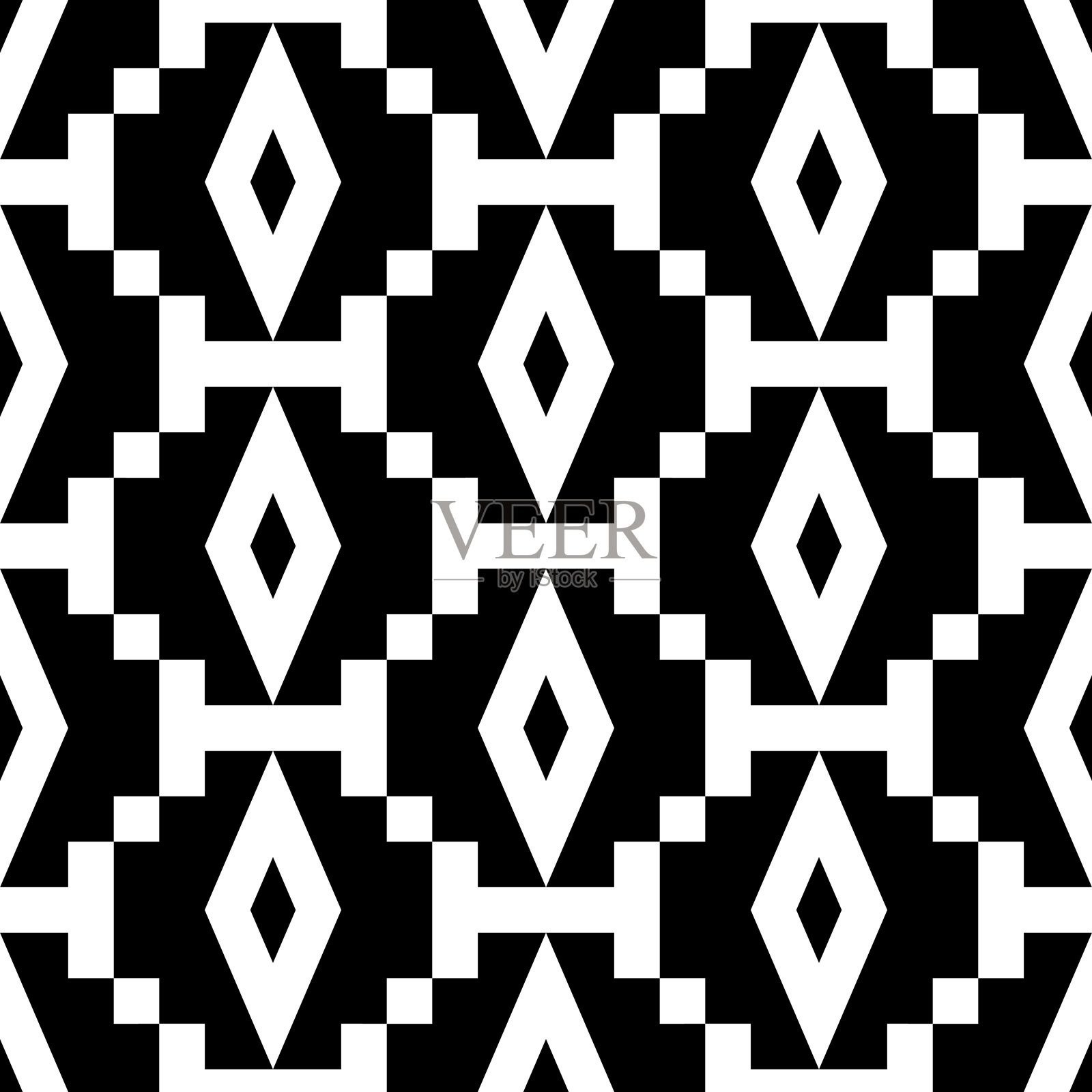 菱形，钻石，含片，正方形，格子，数字无缝图案。民间壁纸。几何背景。部落的主题。少数民族饰品。几何华丽。纺织印花，抽象矢量插画图片素材