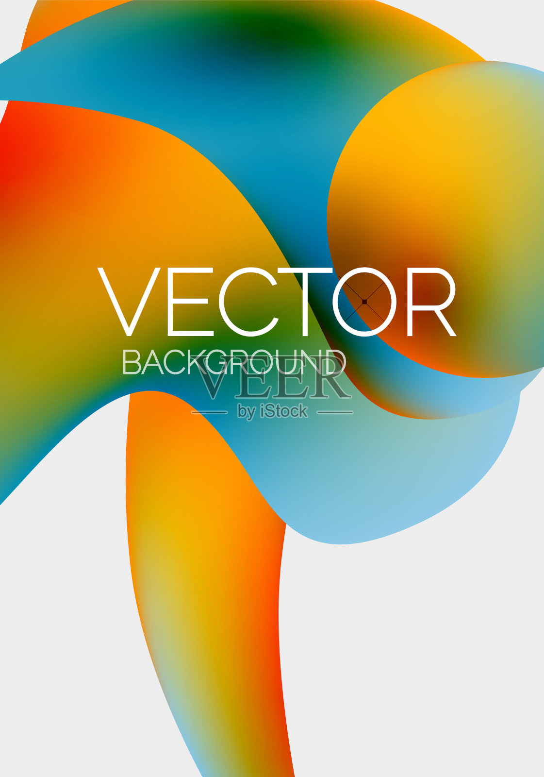 抽象液体气泡背景。液体梯度插画图片素材