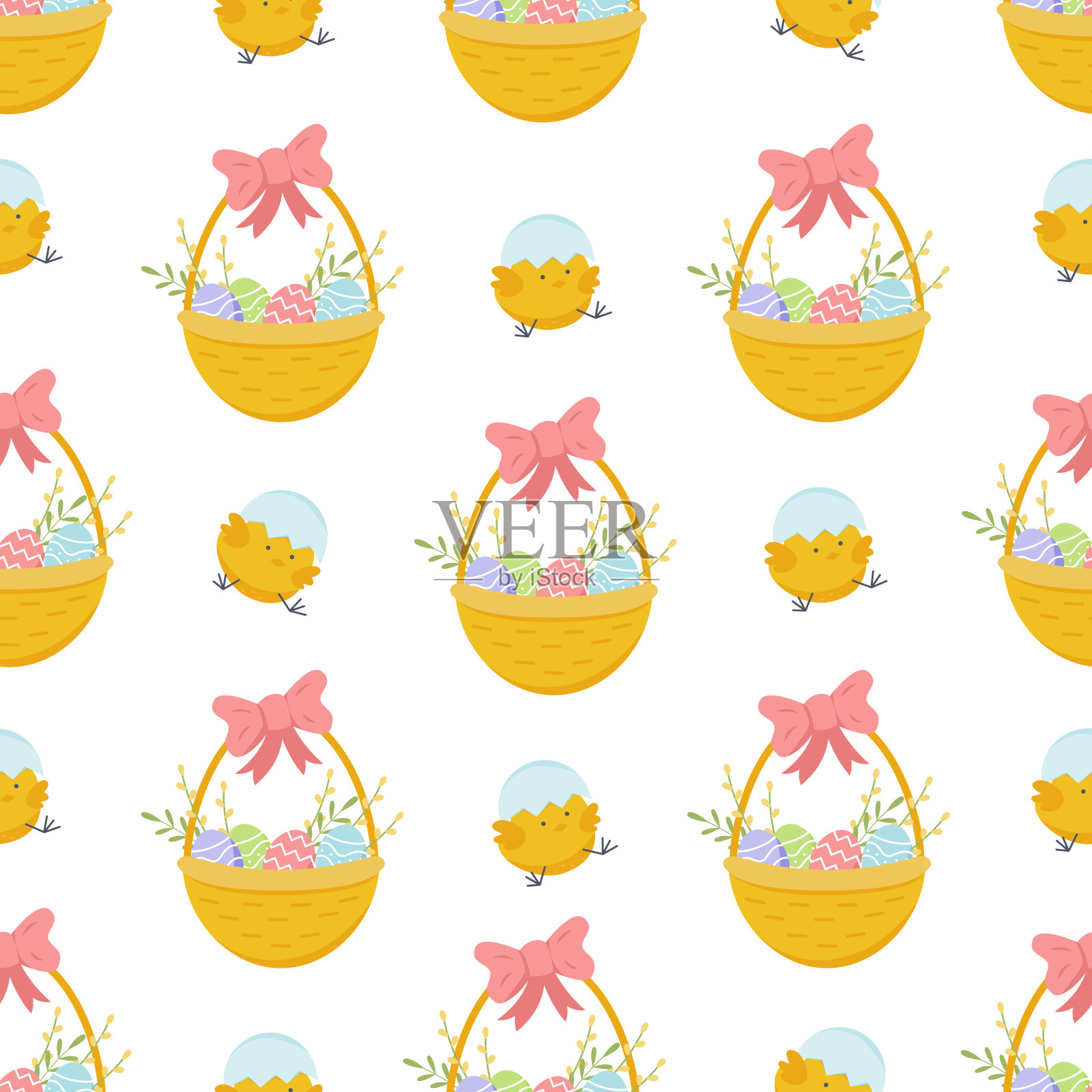 复活节简单图案20插画图片素材