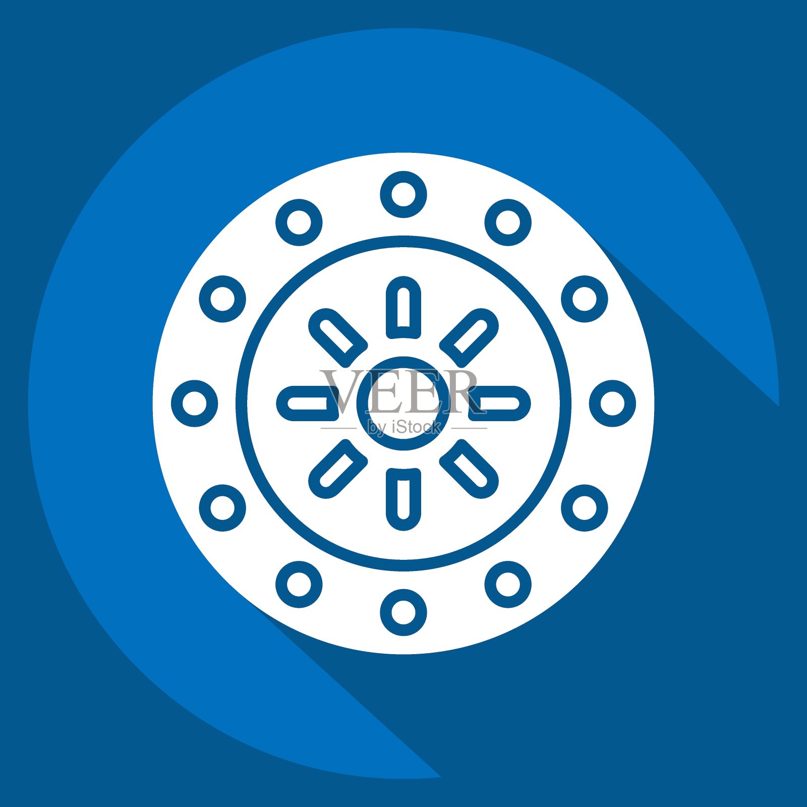 图标星座。与占星术符号有关。长影式。简单的设计可编辑。简单的说明插画图片素材