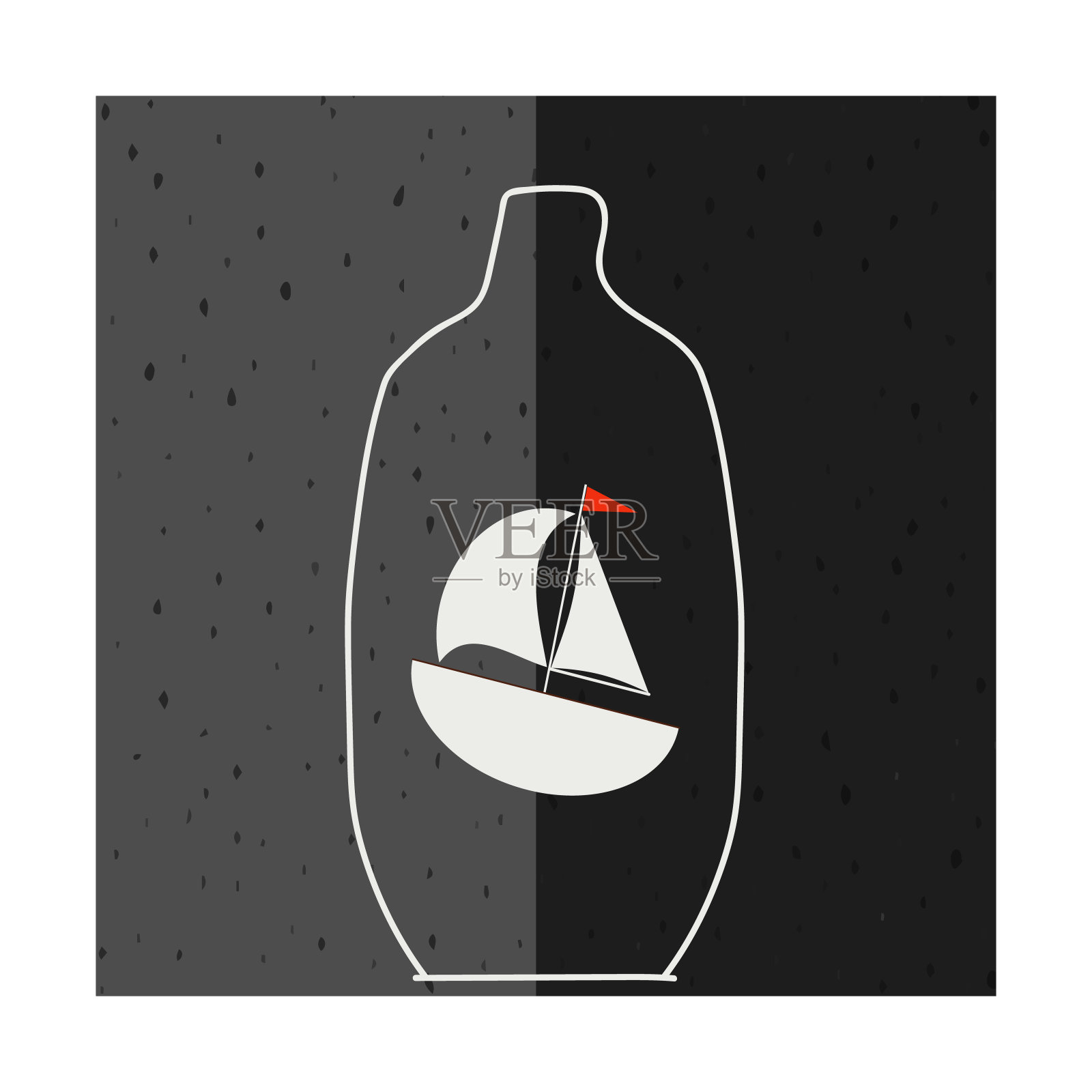 装瓶出货插画图片素材