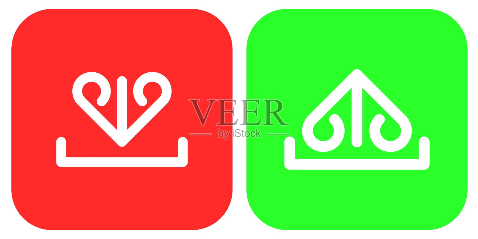 下载和上传图标插画图片素材