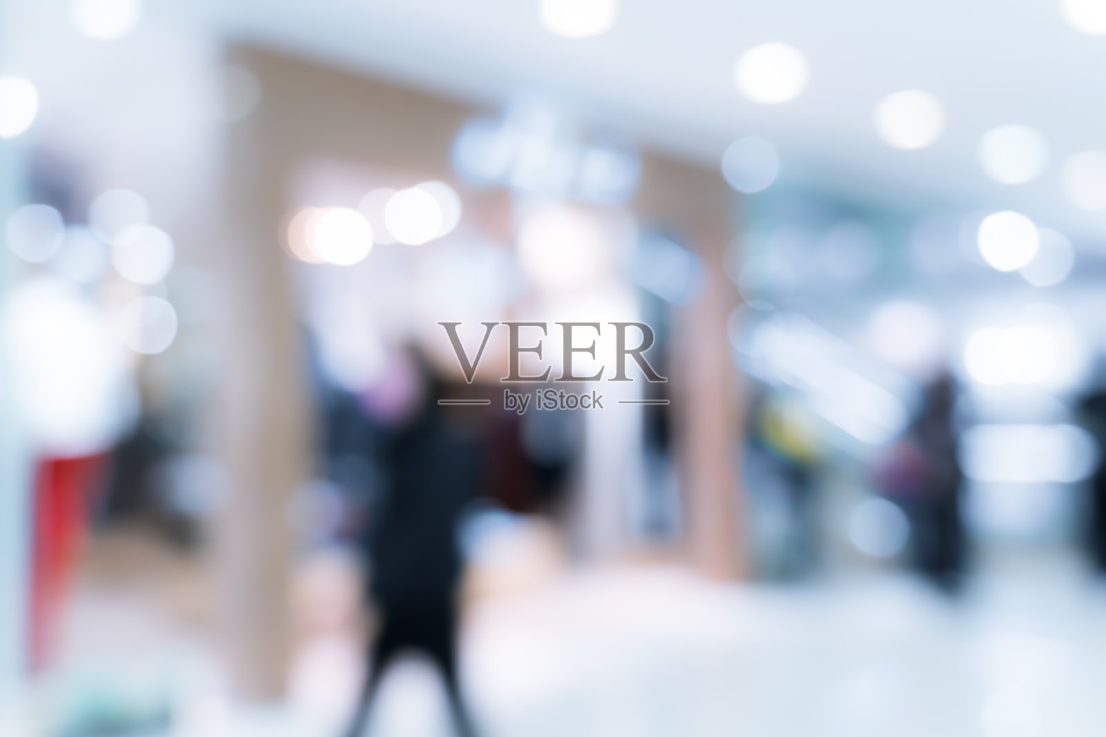 抽象模糊商场背景照片摄影图片