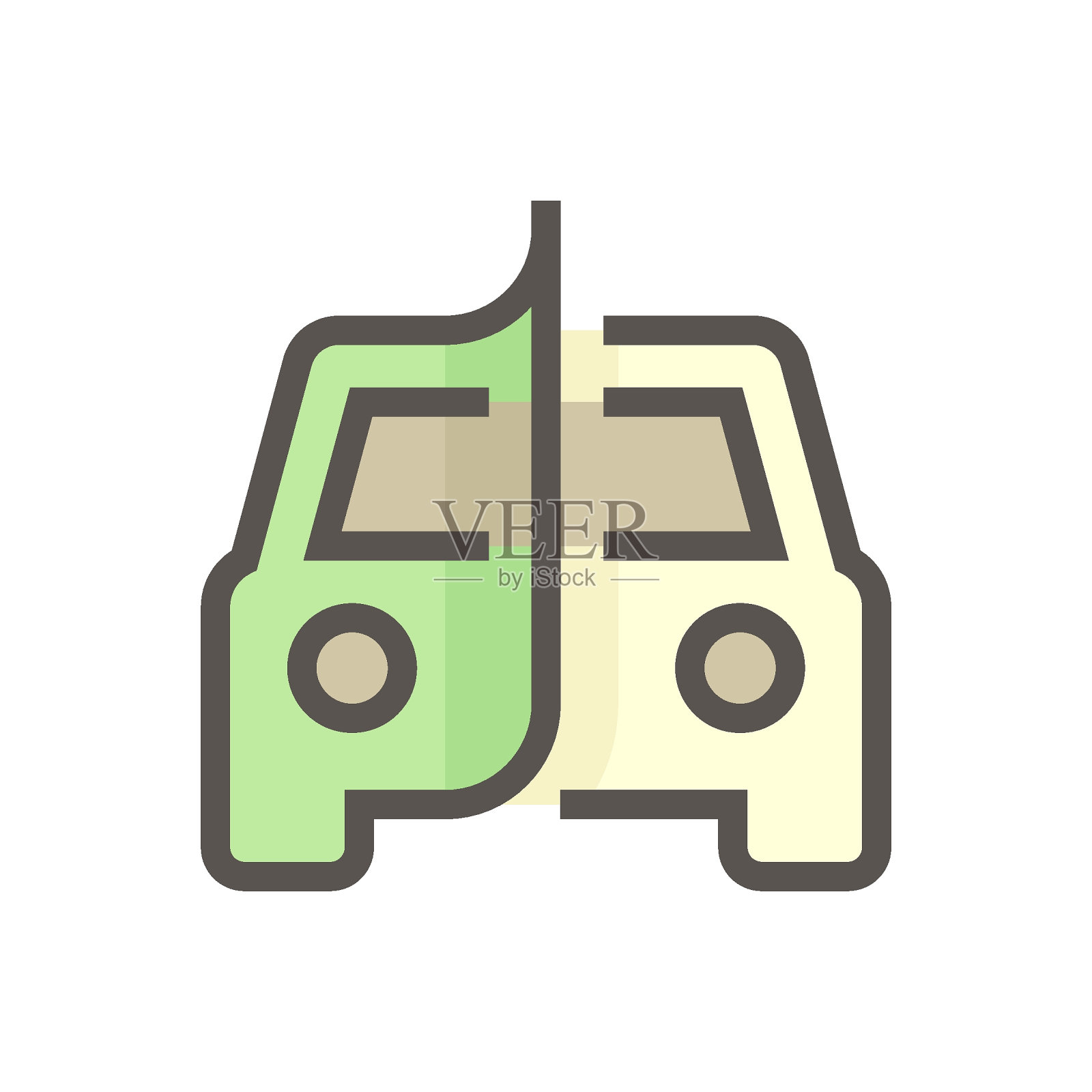 汽车油漆保护和维修服务矢量图标设计，48x48像素完美，笔触可编辑。插画图片素材