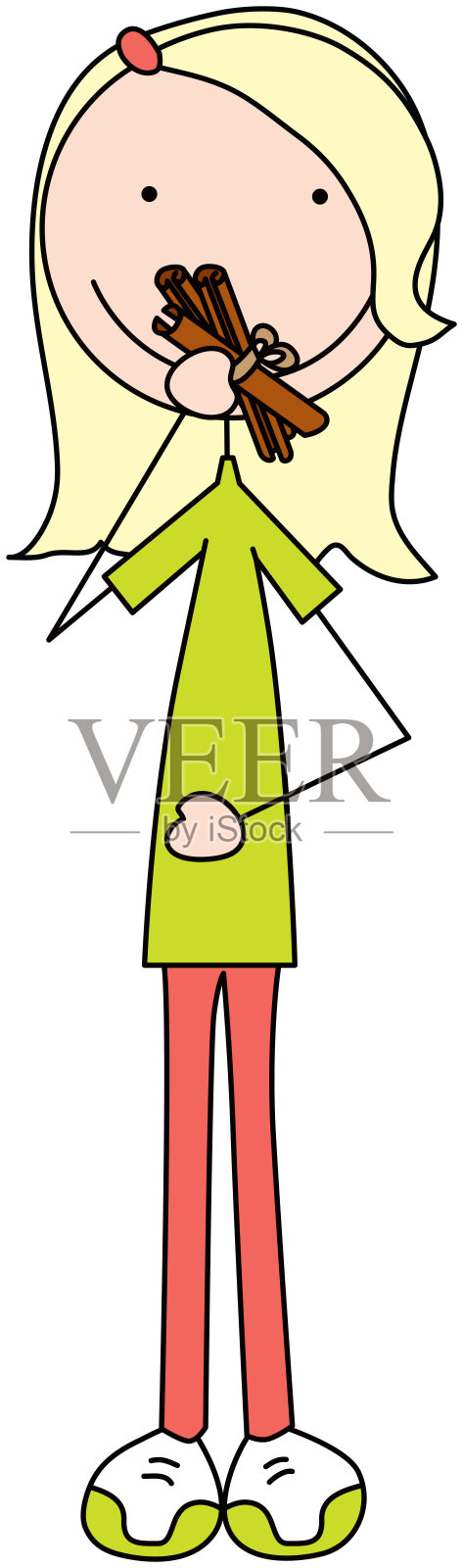 快乐的孩子插画图片素材