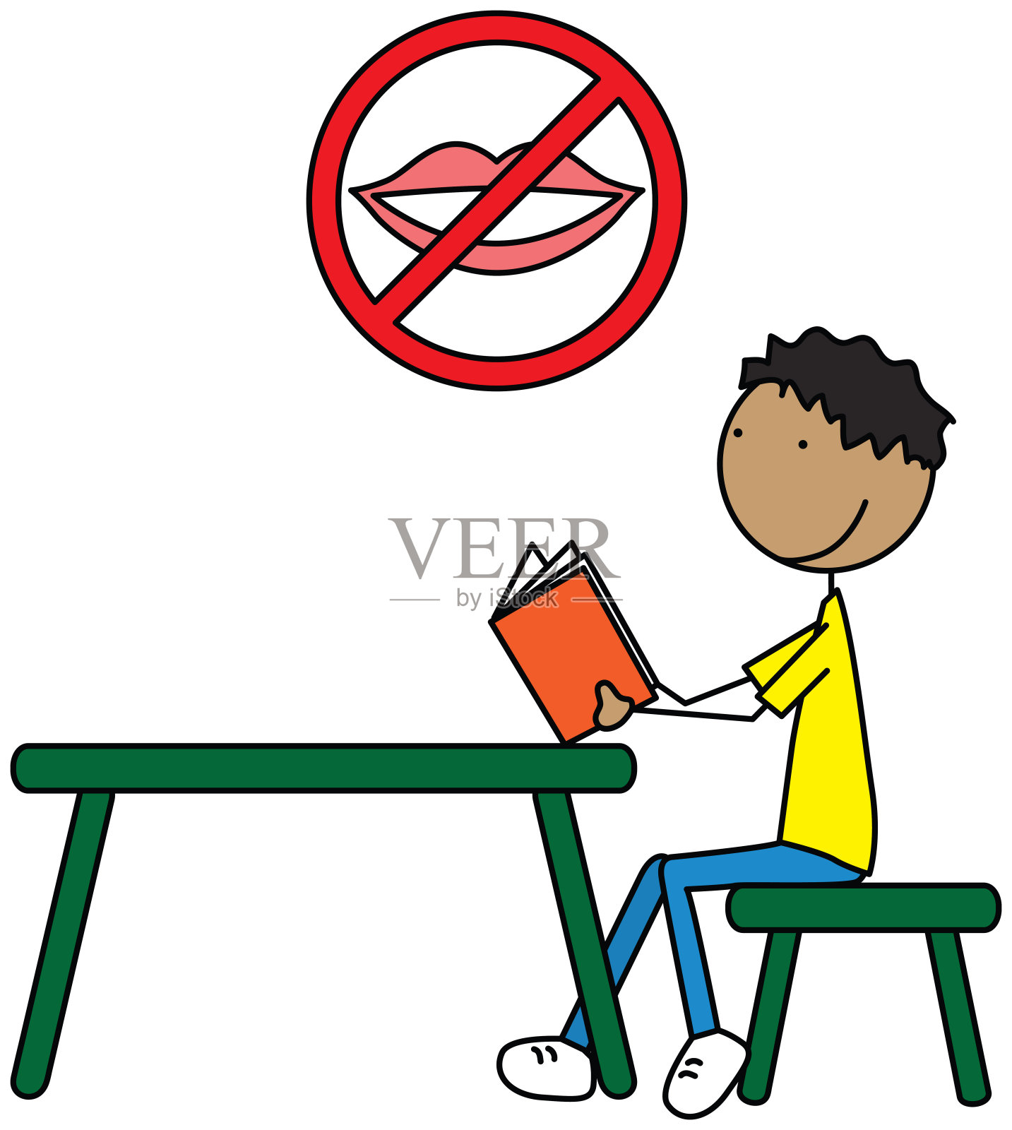 快乐的孩子插画图片素材