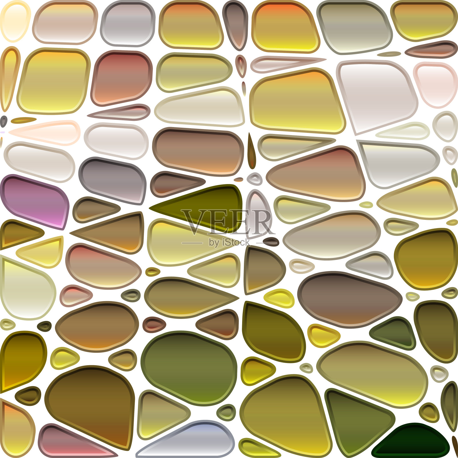 抽象矢量彩色玻璃马赛克背景插画图片素材